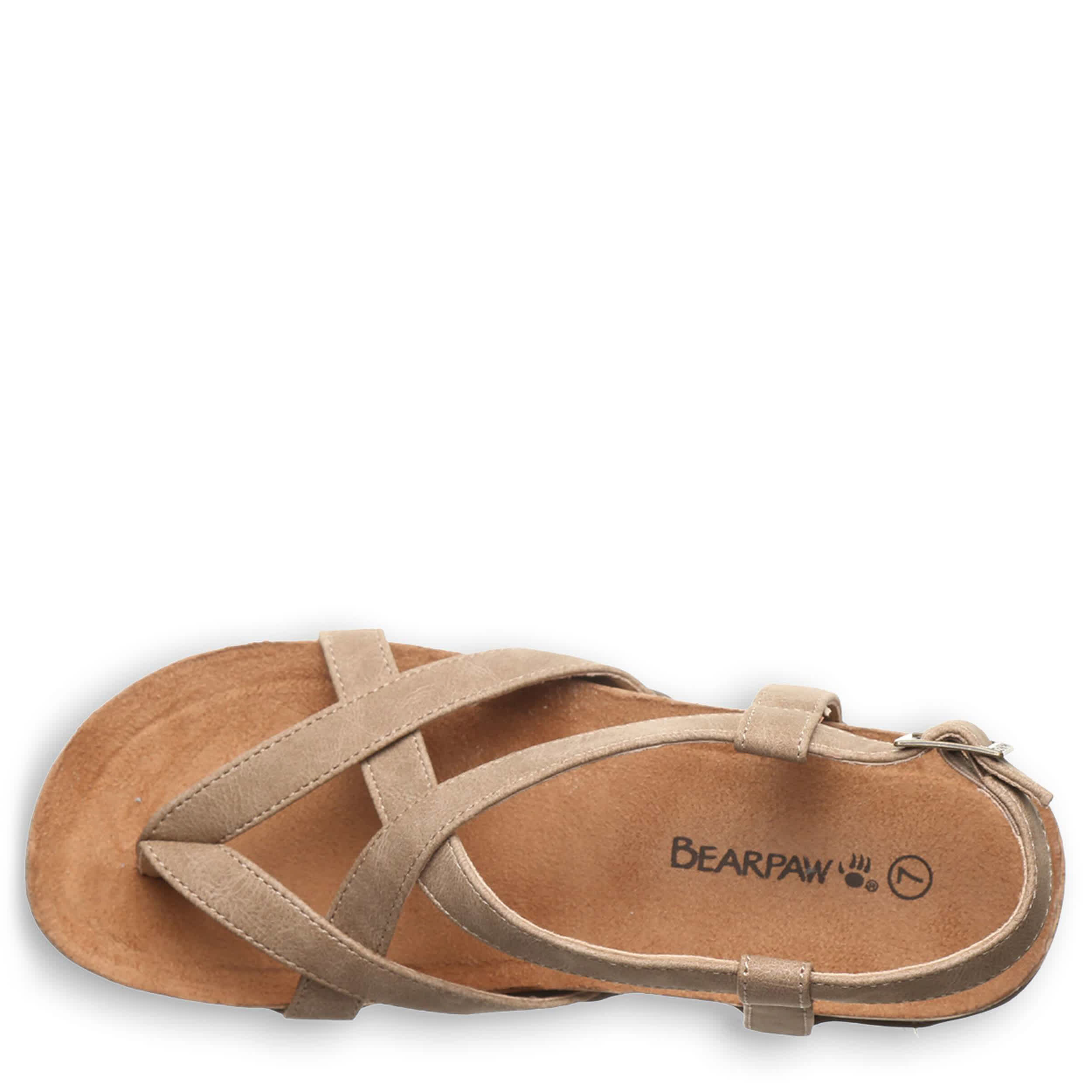 BEARPAW-WOMENS CASITA SANDAL-BROWN & 