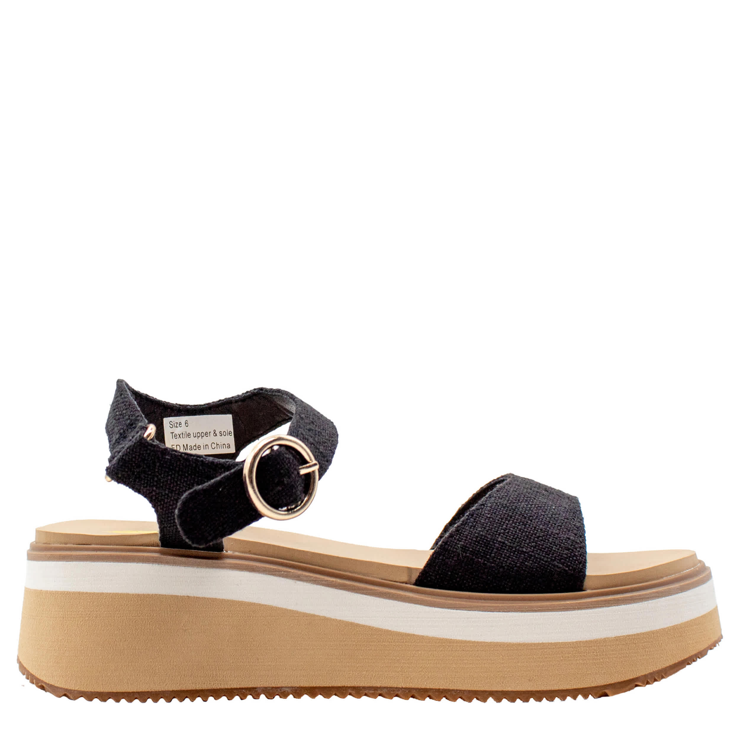 VOLATILE-WOMENS PORCINI PLATFORM SANDAL-BLACK & 