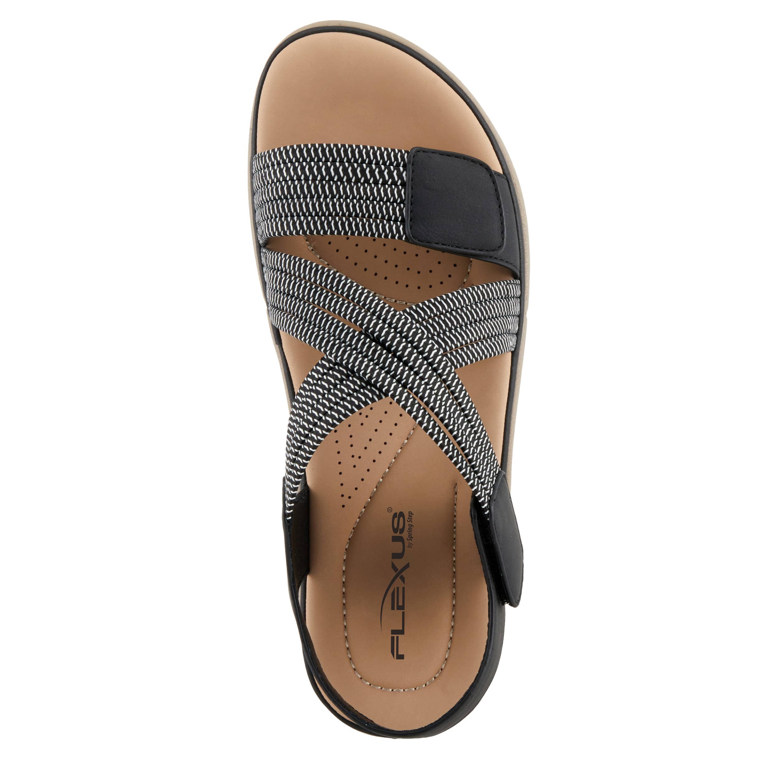Flexus-WOMENS CROSSBEAM SANDAL-BLACK & 