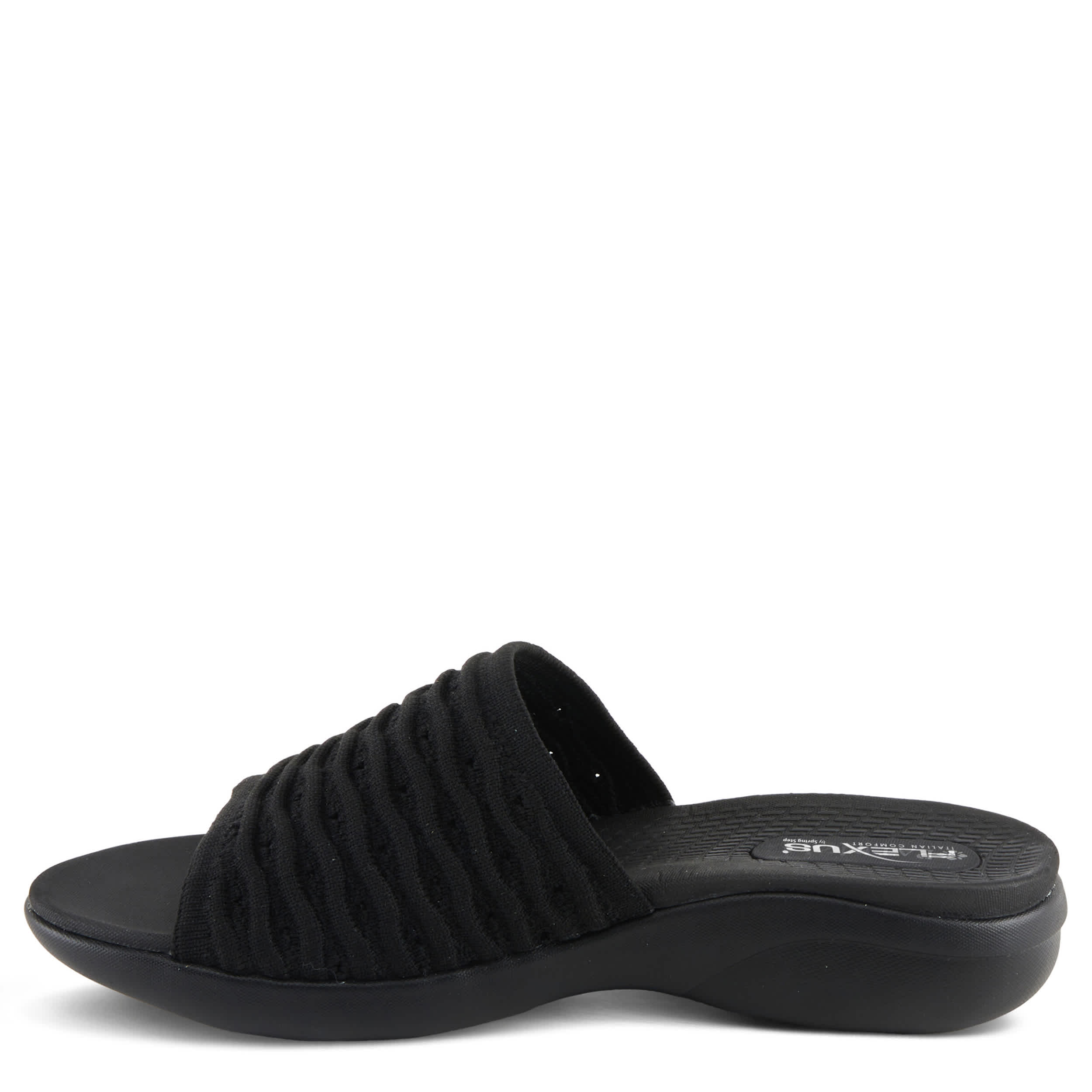 Flexus-WOMENS DEONDRE SLIDE SANDAL-BLACK & 