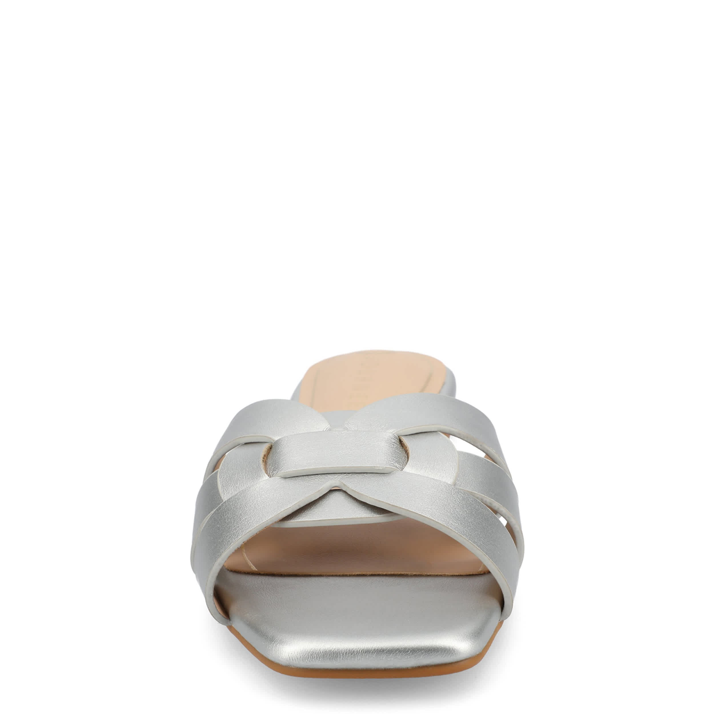 JOURNEE COLLECTION-WOMENS ARRINA SANDALS-SILVER & 