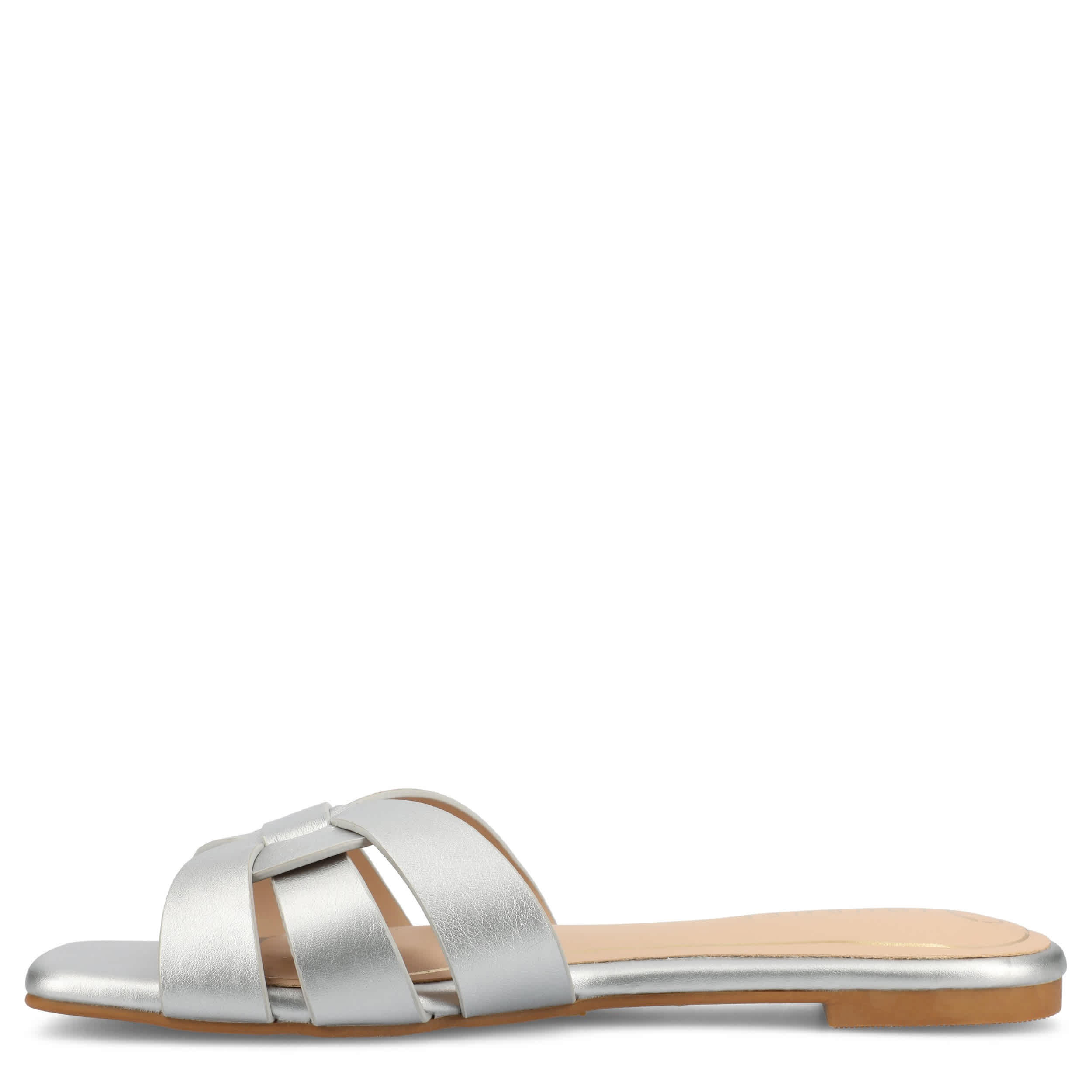 JOURNEE COLLECTION-WOMENS ARRINA SANDALS-SILVER & 