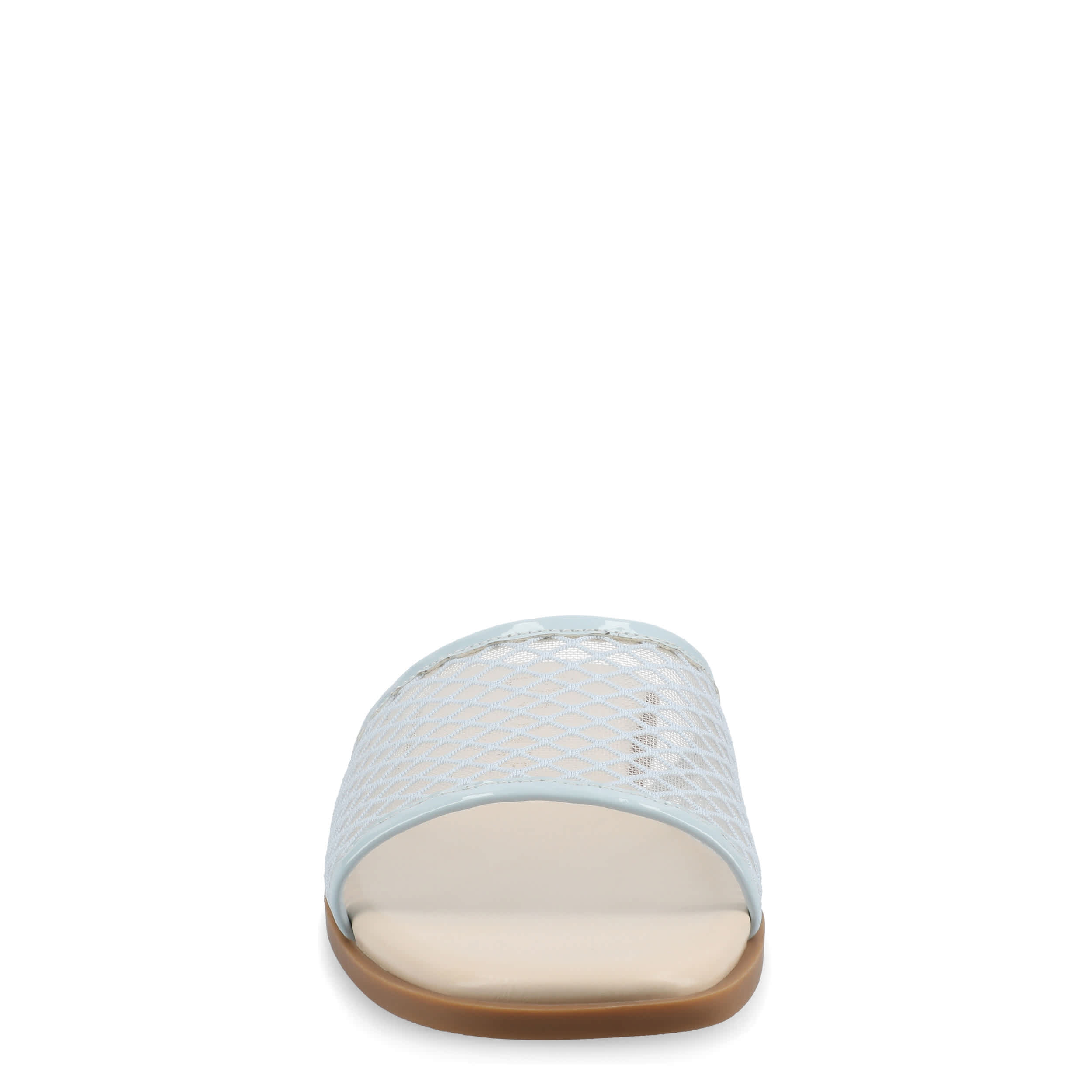JOURNEE COLLECTION-WOMENS BRECKLY SLIDE SANDAL-PALE BLUE & 