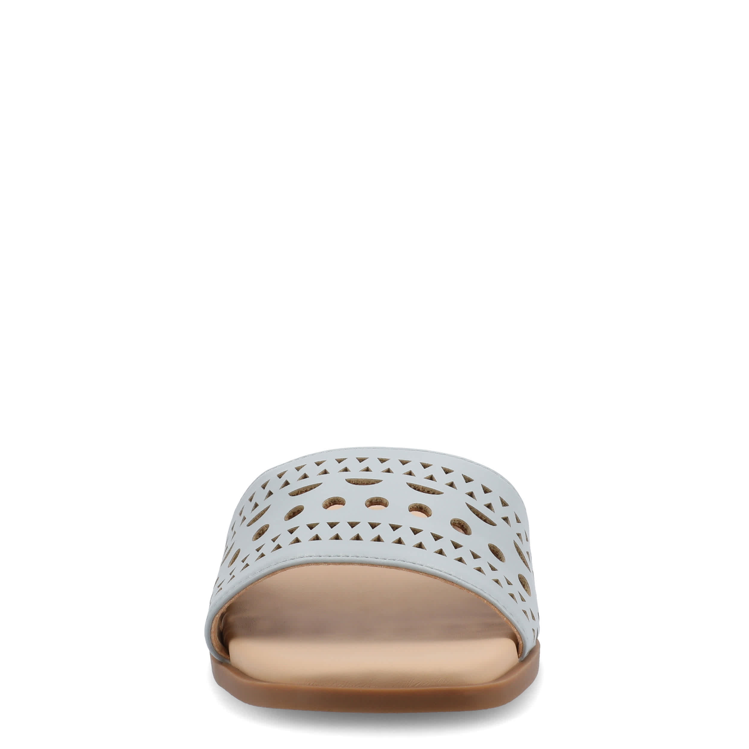 JOURNEE COLLECTION-WOMENS BRODIE SLIDE SANDAL-BLUE & 
