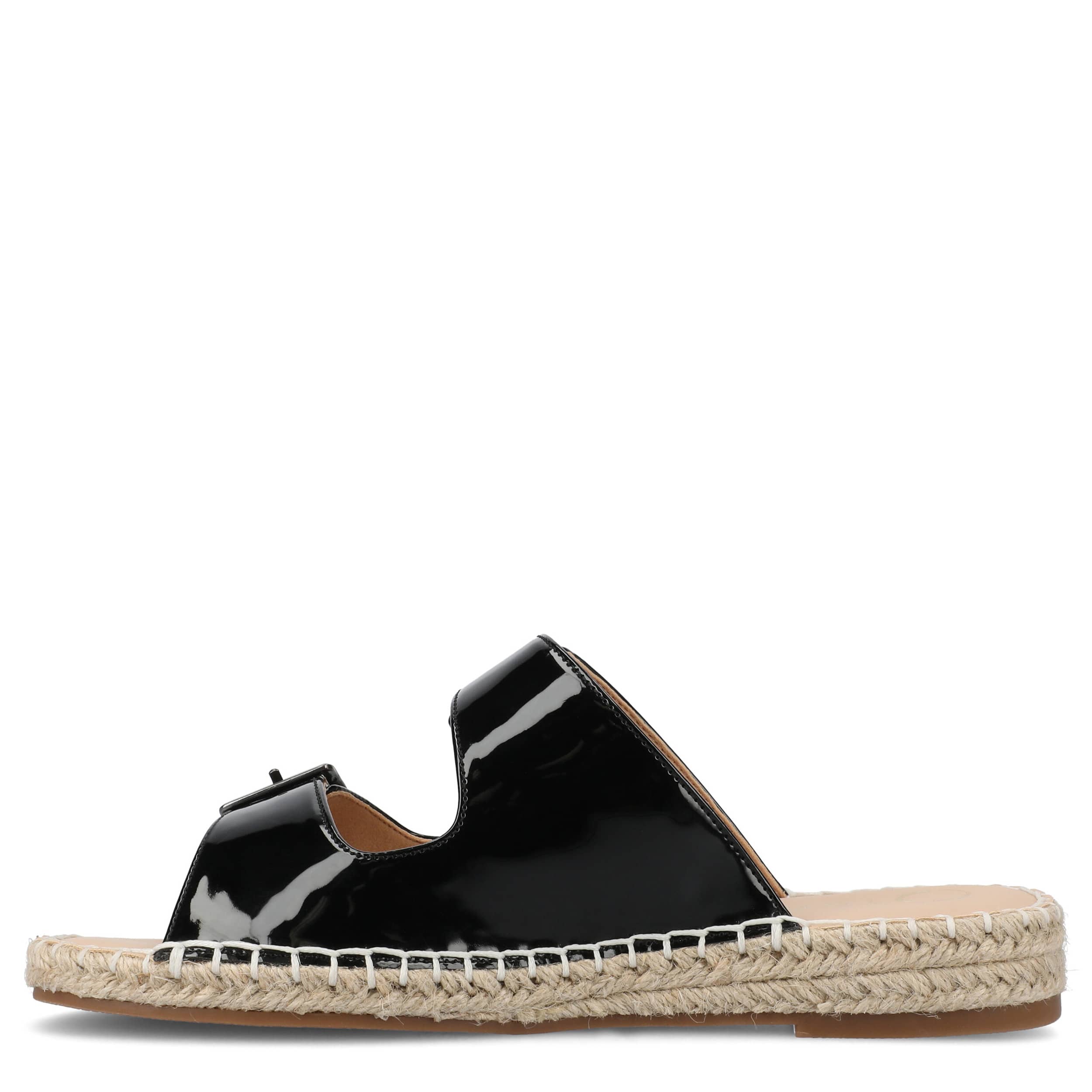 JOURNEE COLLECTION-WOMENS TRESAH SANDAL-BLACK & 