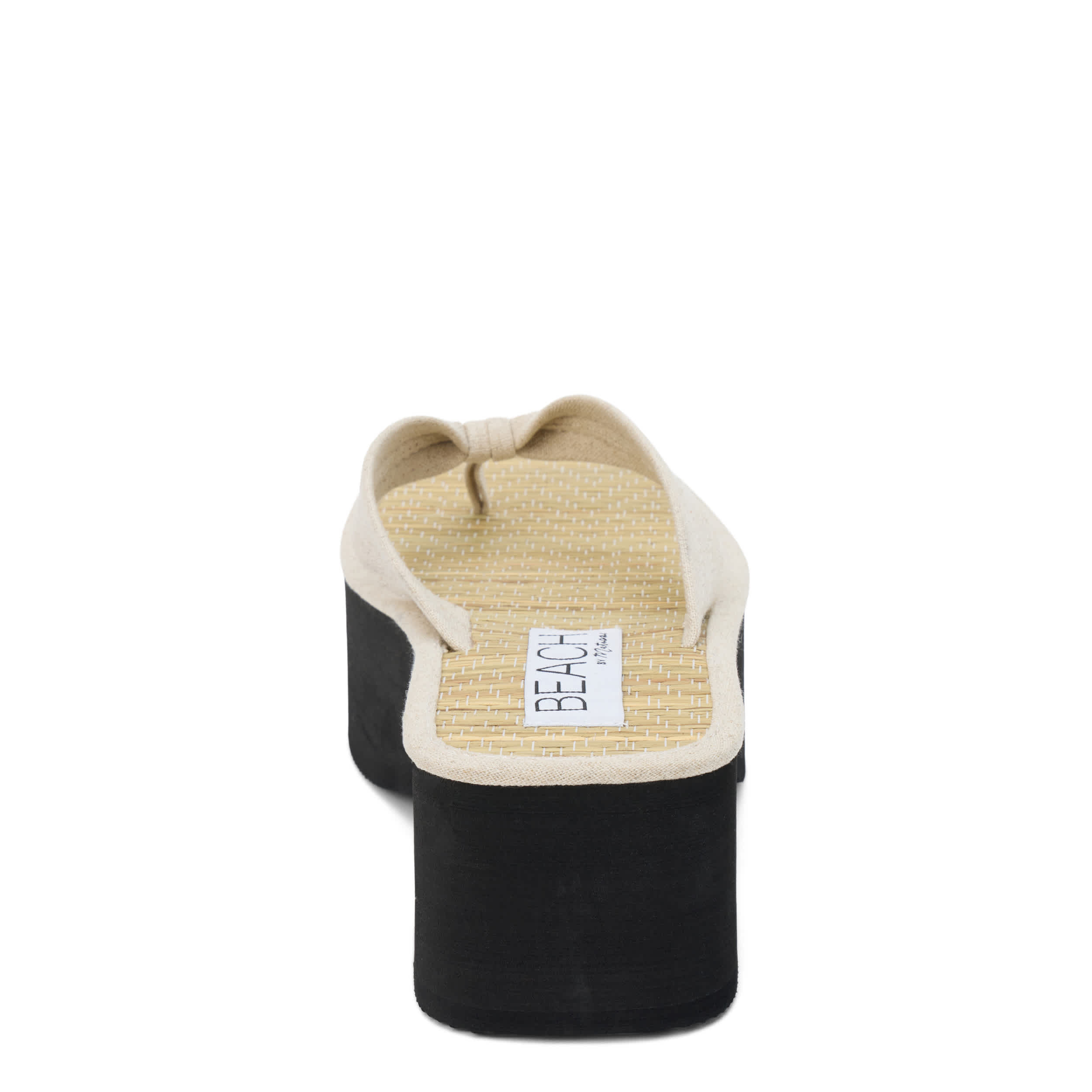 BEACH-WOMENS VERO PLATFORM THONG SANDAL-NATURAL & 