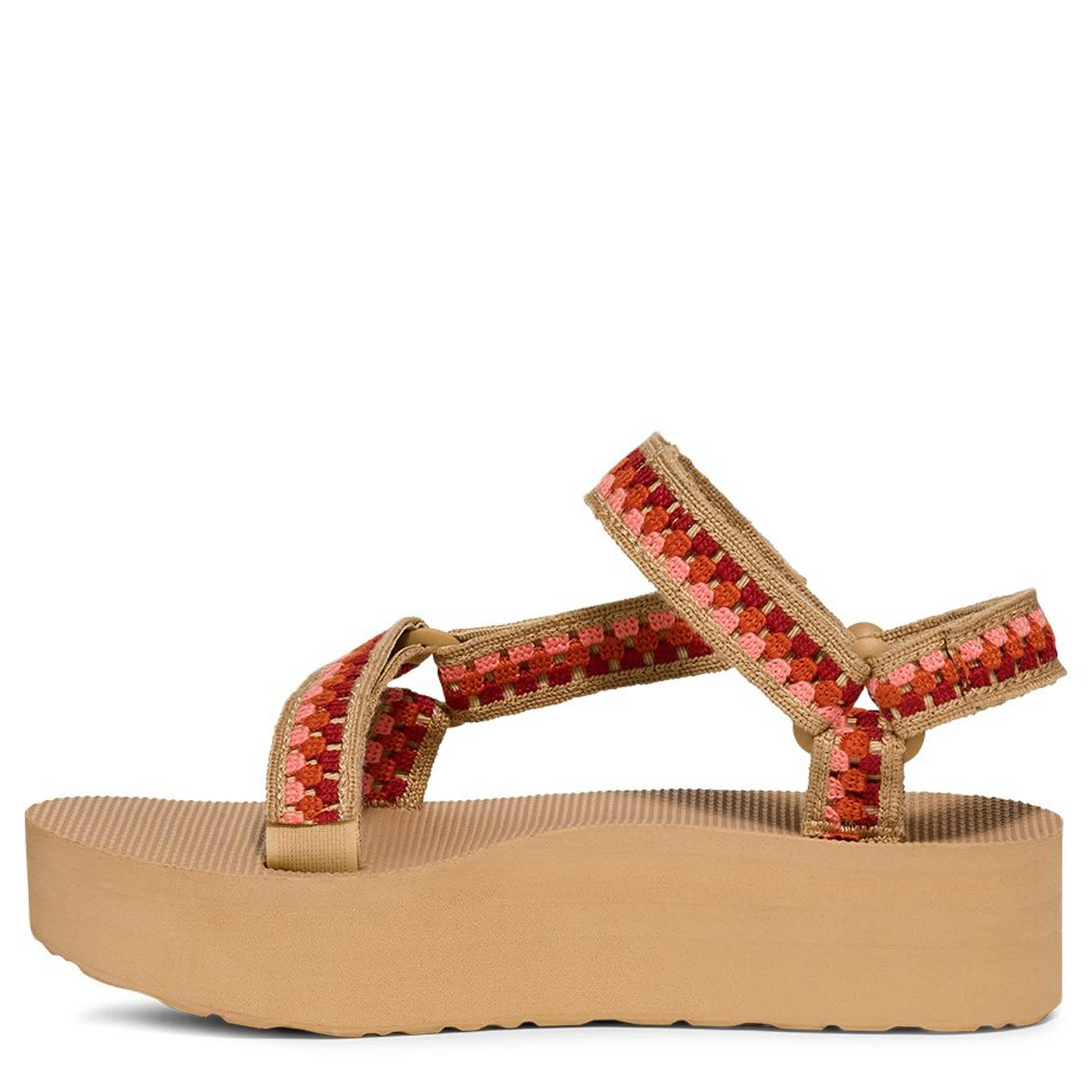 TEVA-WOMENS FLATFORM UNIVERSAL PLATFORM SANDAL-TAN & 