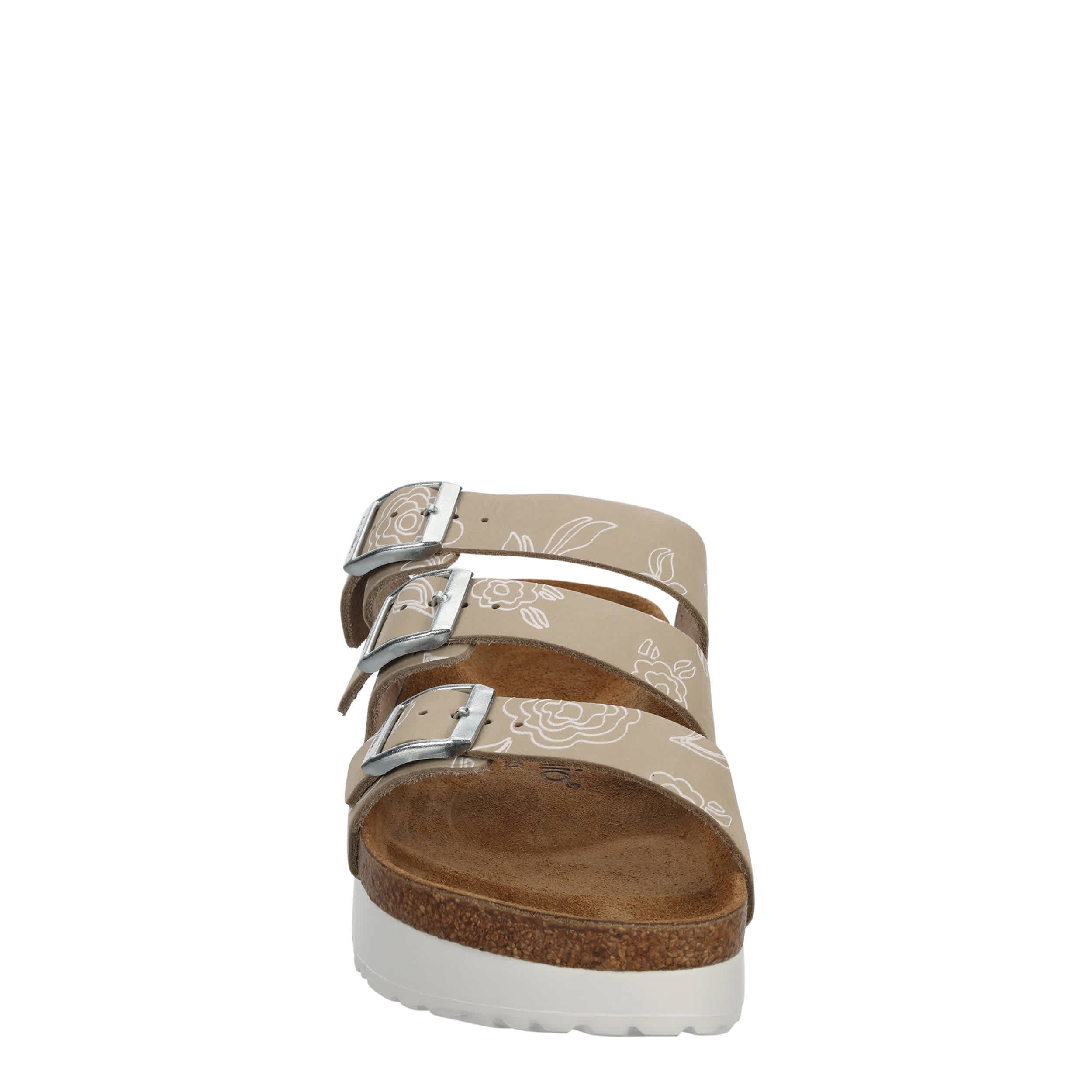 BIRKENSTOCK-WOMENS FLORIDA FLEX VEGAN PLATFORM SANDAL-NATURAL & 