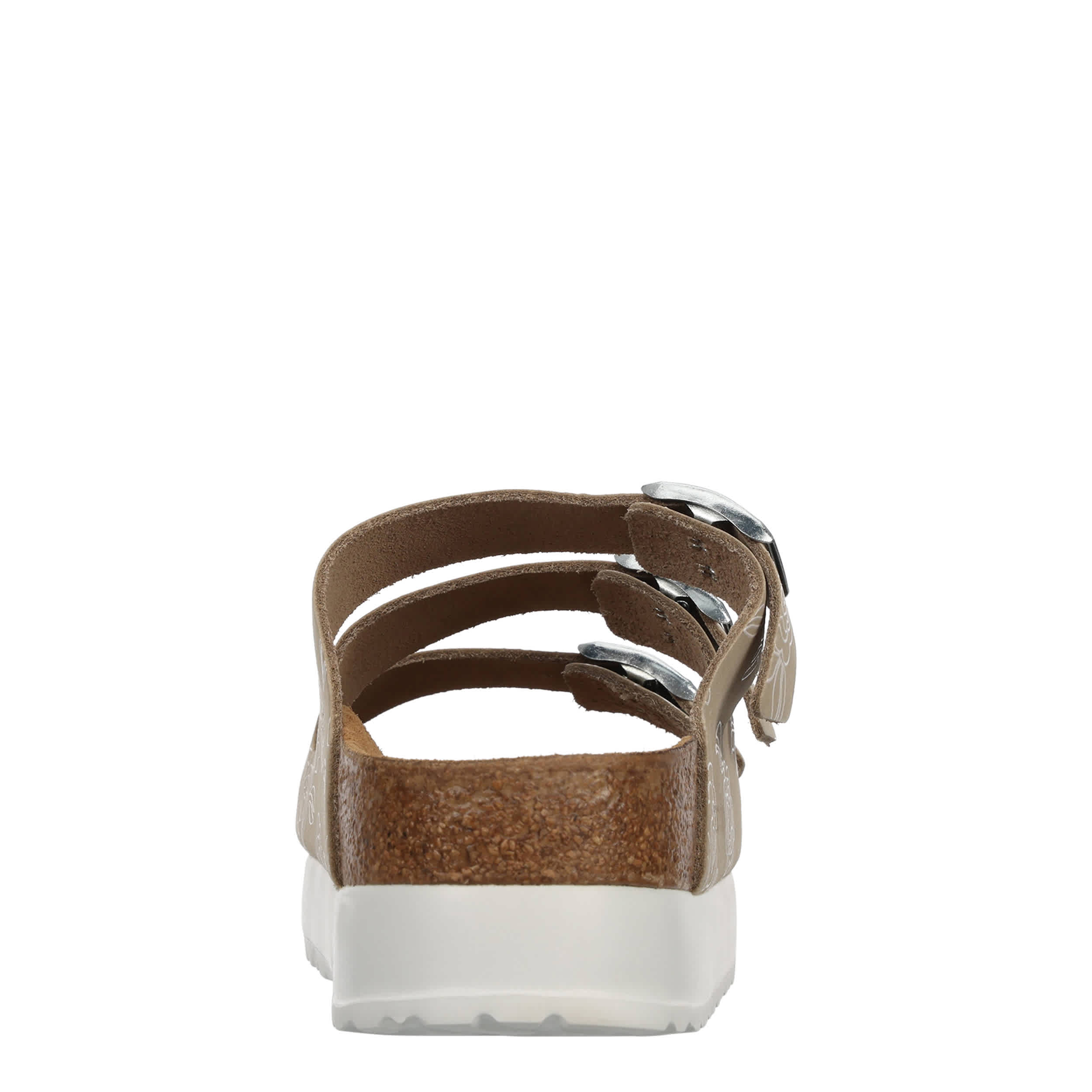 BIRKENSTOCK-WOMENS FLORIDA FLEX VEGAN PLATFORM SANDAL-NATURAL & 