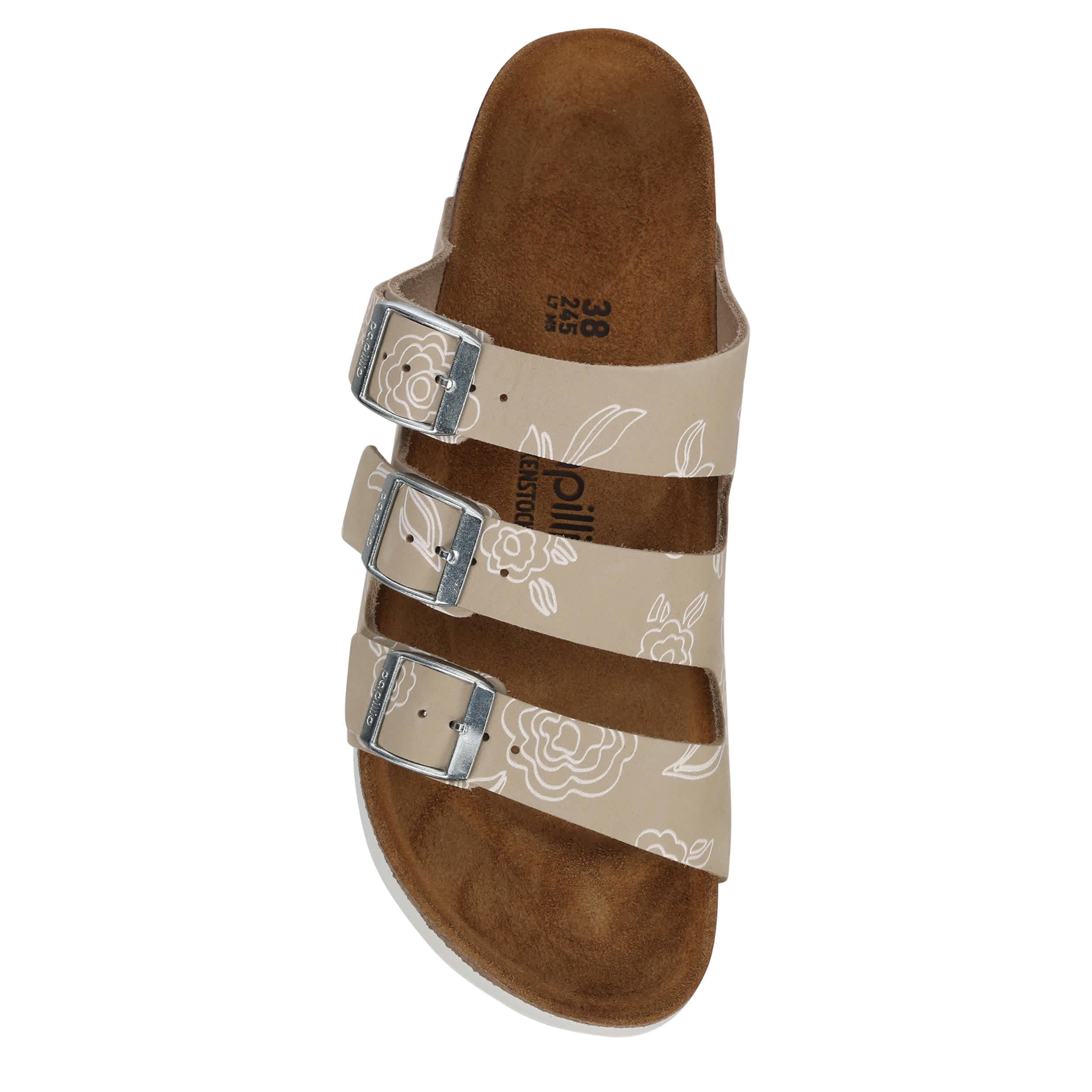 BIRKENSTOCK-WOMENS FLORIDA FLEX VEGAN PLATFORM SANDAL-NATURAL & 