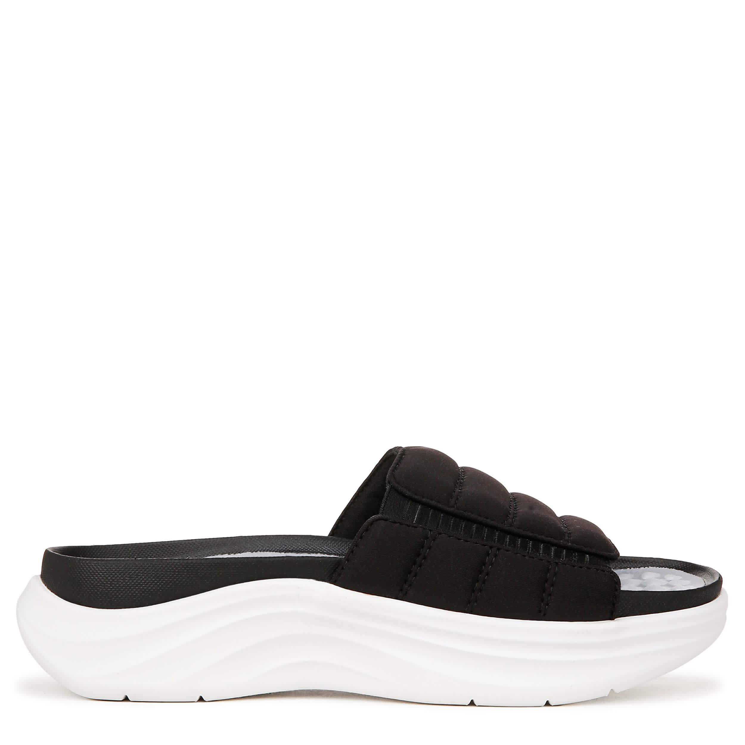 DR. SCHOLL'S-WOMENS FEEL FREE SLIDE-BLACK & 