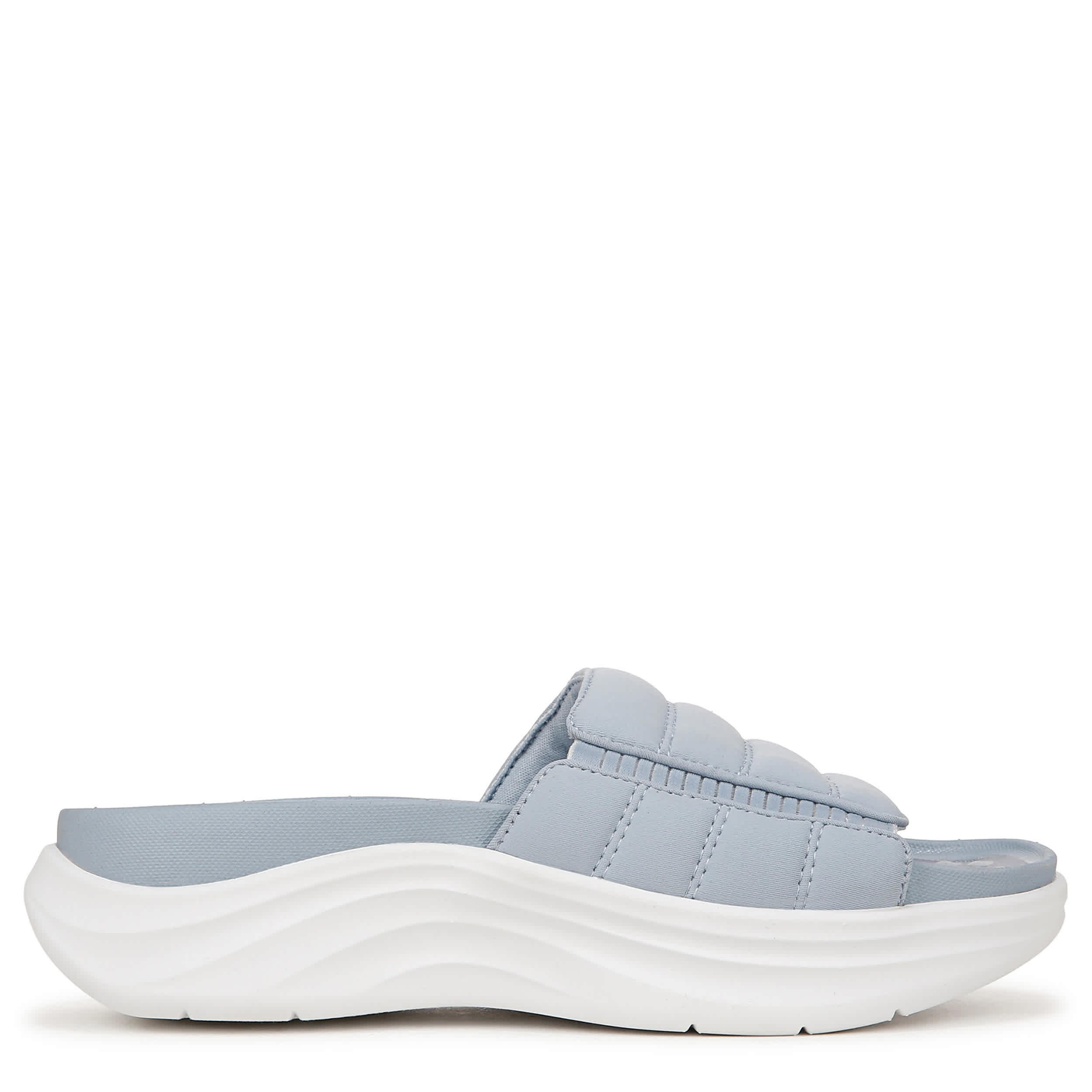 DR. SCHOLL'S-WOMENS FEEL FREE SLIDE-LIGHT BLUE & 