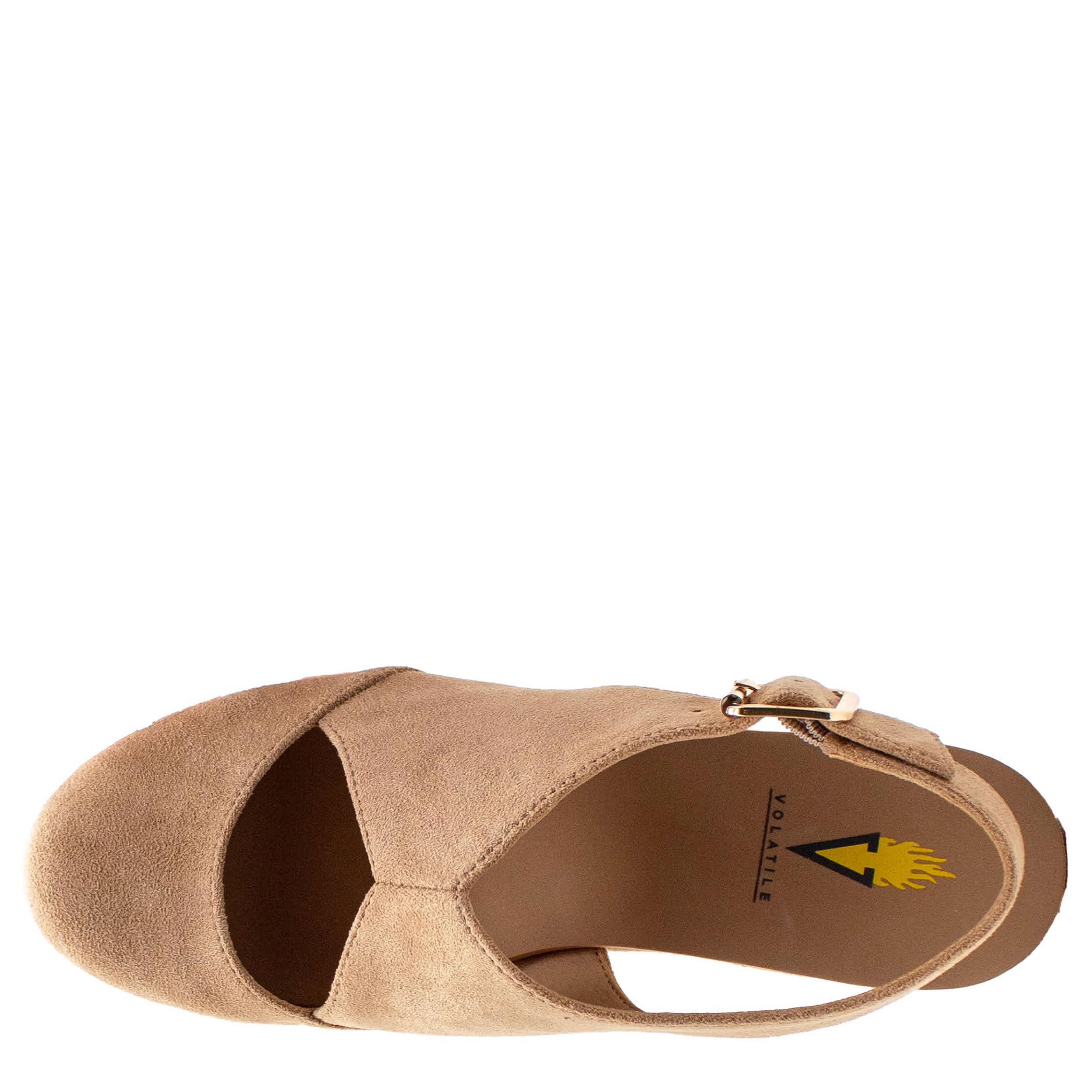VOLATILE-WOMENS AURORA WEDGE SANDAL-SAND & 