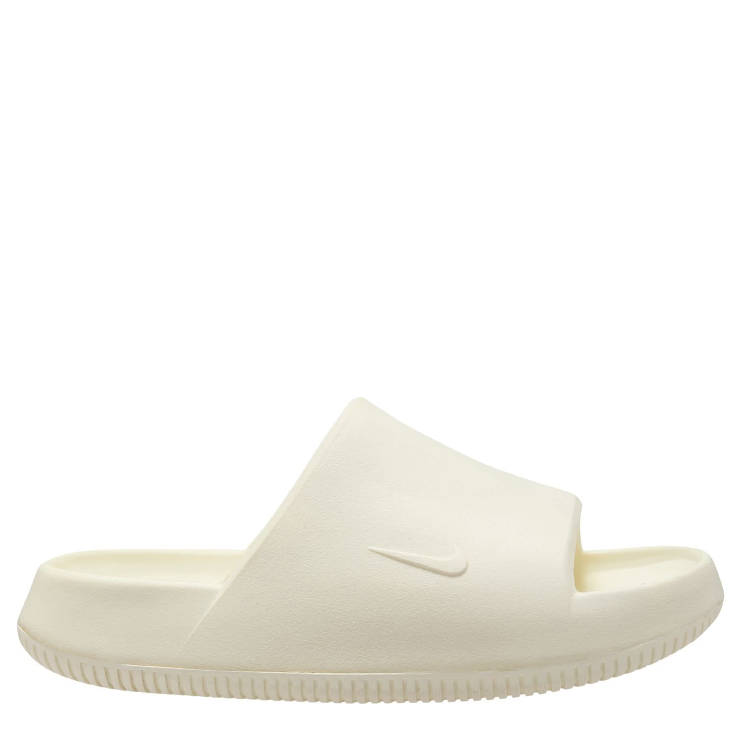 NIKE-WOMENS CALM 2.0 SLIDE SANDAL-WHITE & 