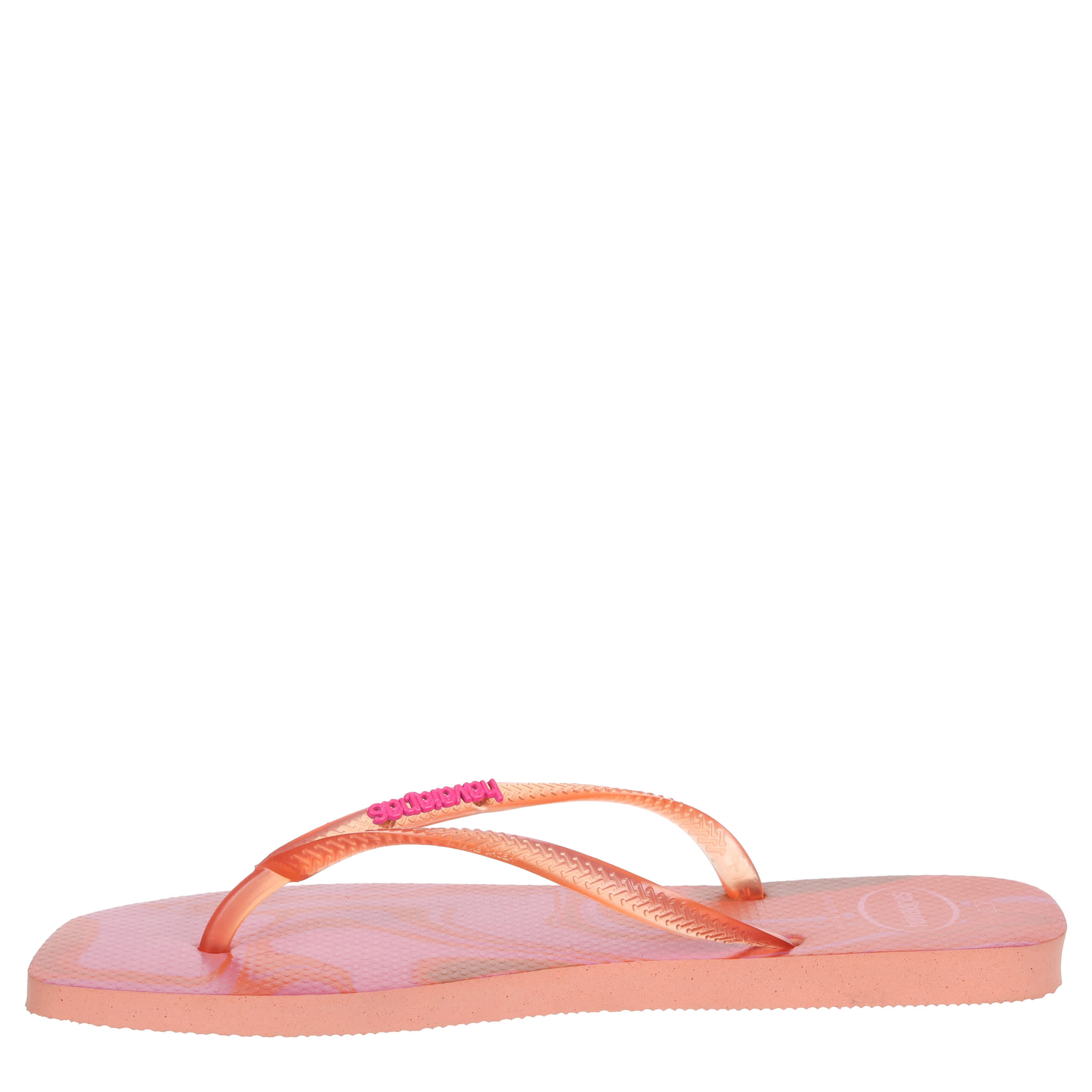 HAVAIANAS-WOMENS SQUARE JELLY FLIP FLOPS-PINK & FLORAL