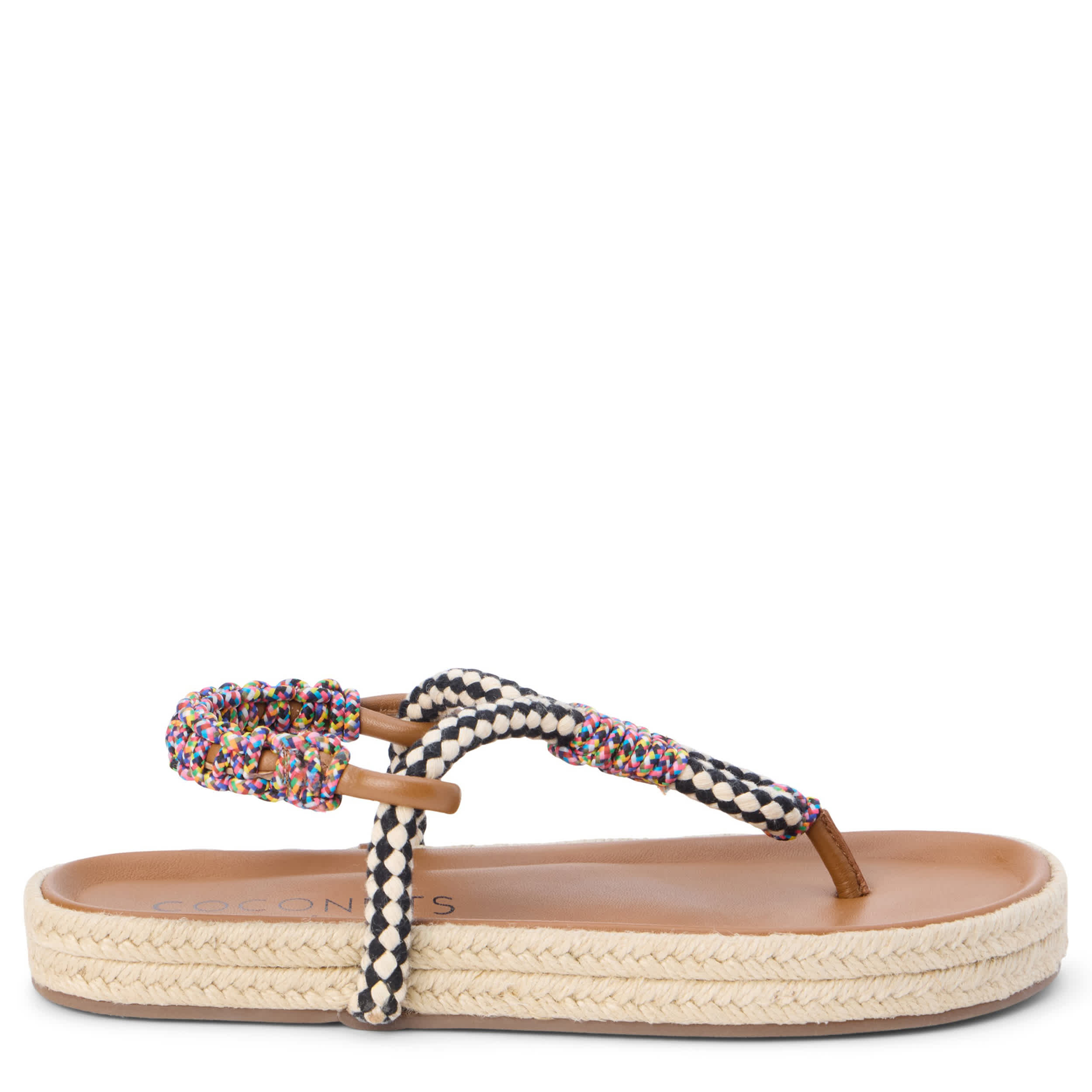 COCONUTS-WOMENS CELIA PLATFORM SANDAL-BLACK & MULTICOLOR