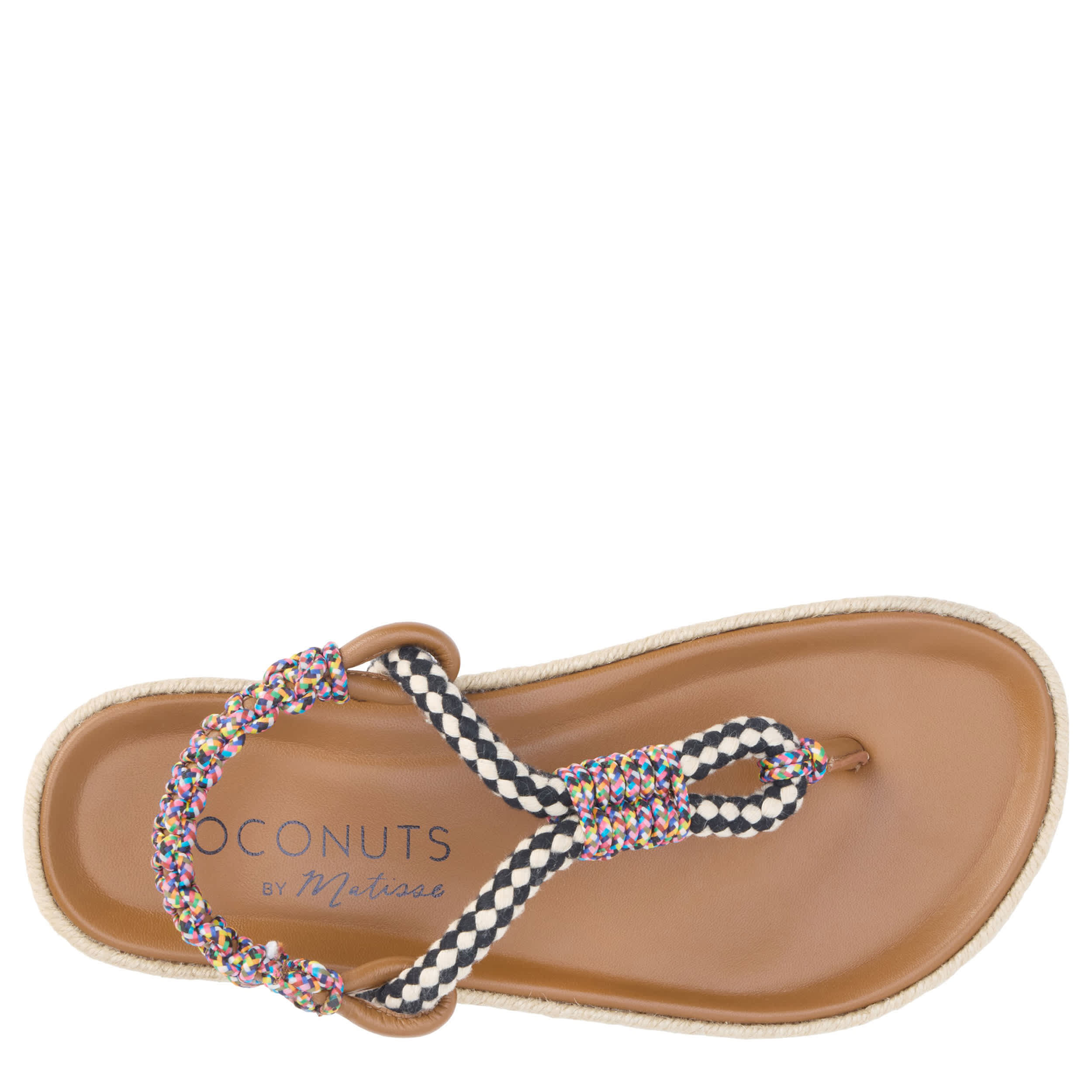 COCONUTS-WOMENS CELIA PLATFORM SANDAL-BLACK & MULTICOLOR