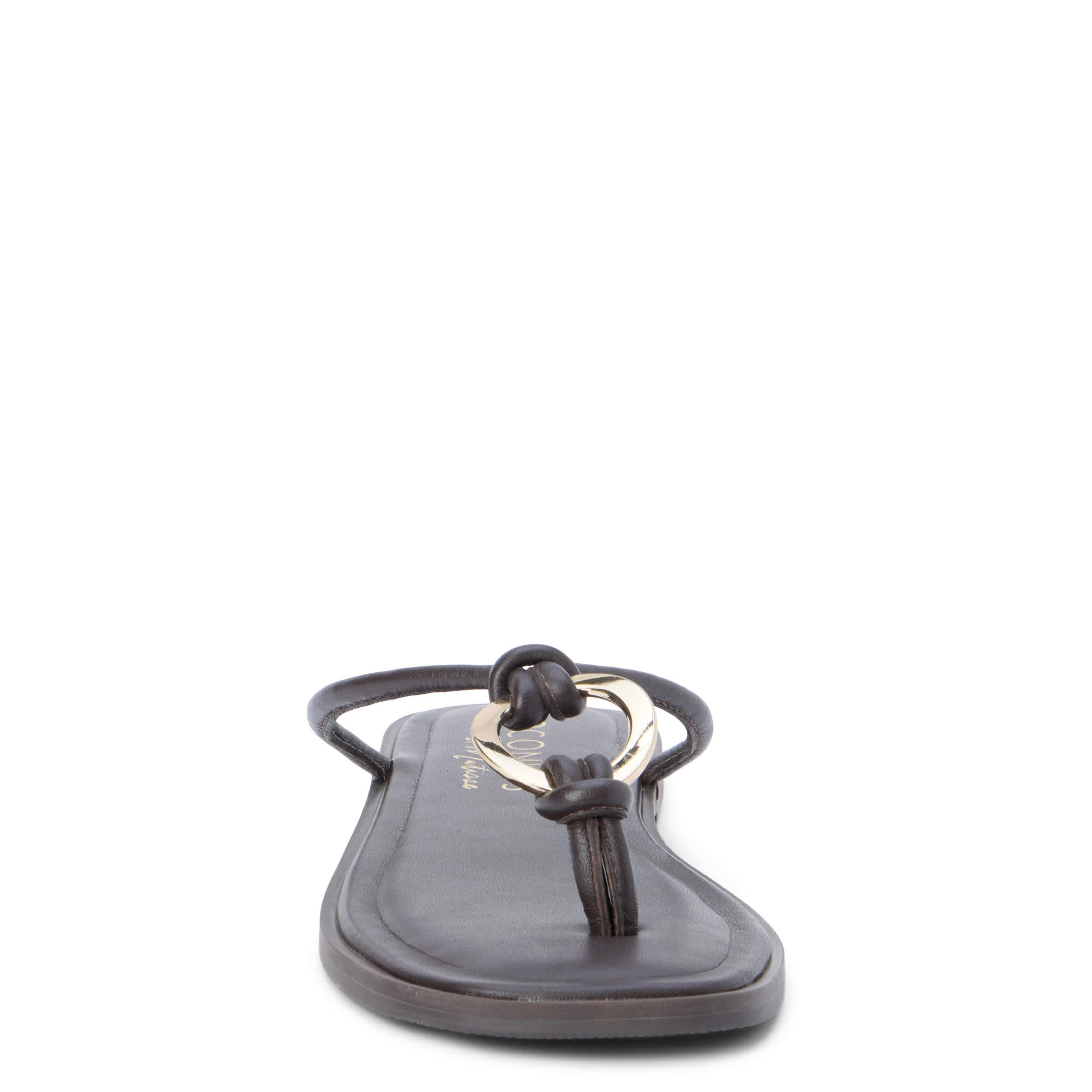 COCONUTS-WOMENS MISSION FLIP FLOP SANDAL-DARK BROWN & 
