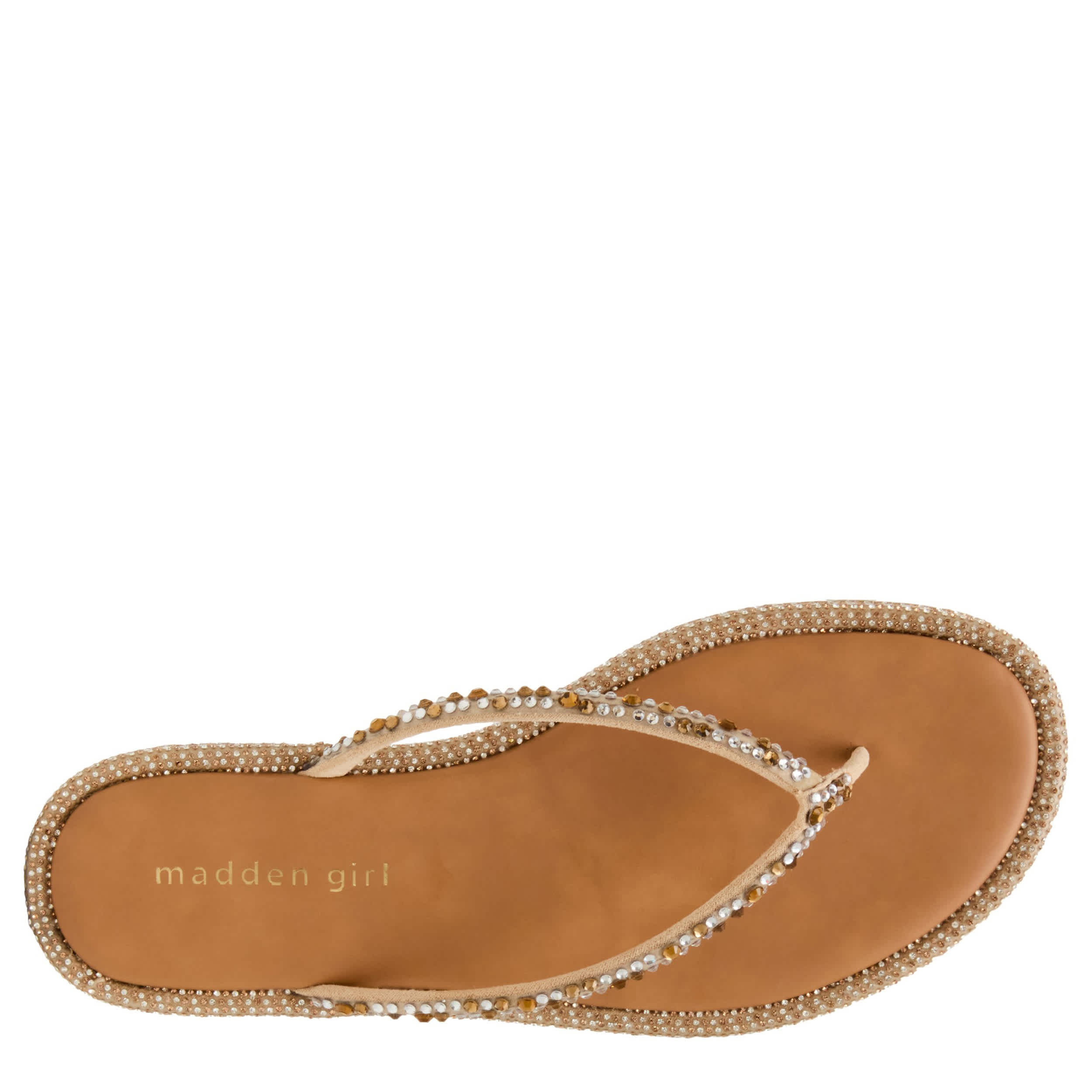 MADDEN GIRL-WOMENS AALIYAH THONG SANDAL-SAND & 