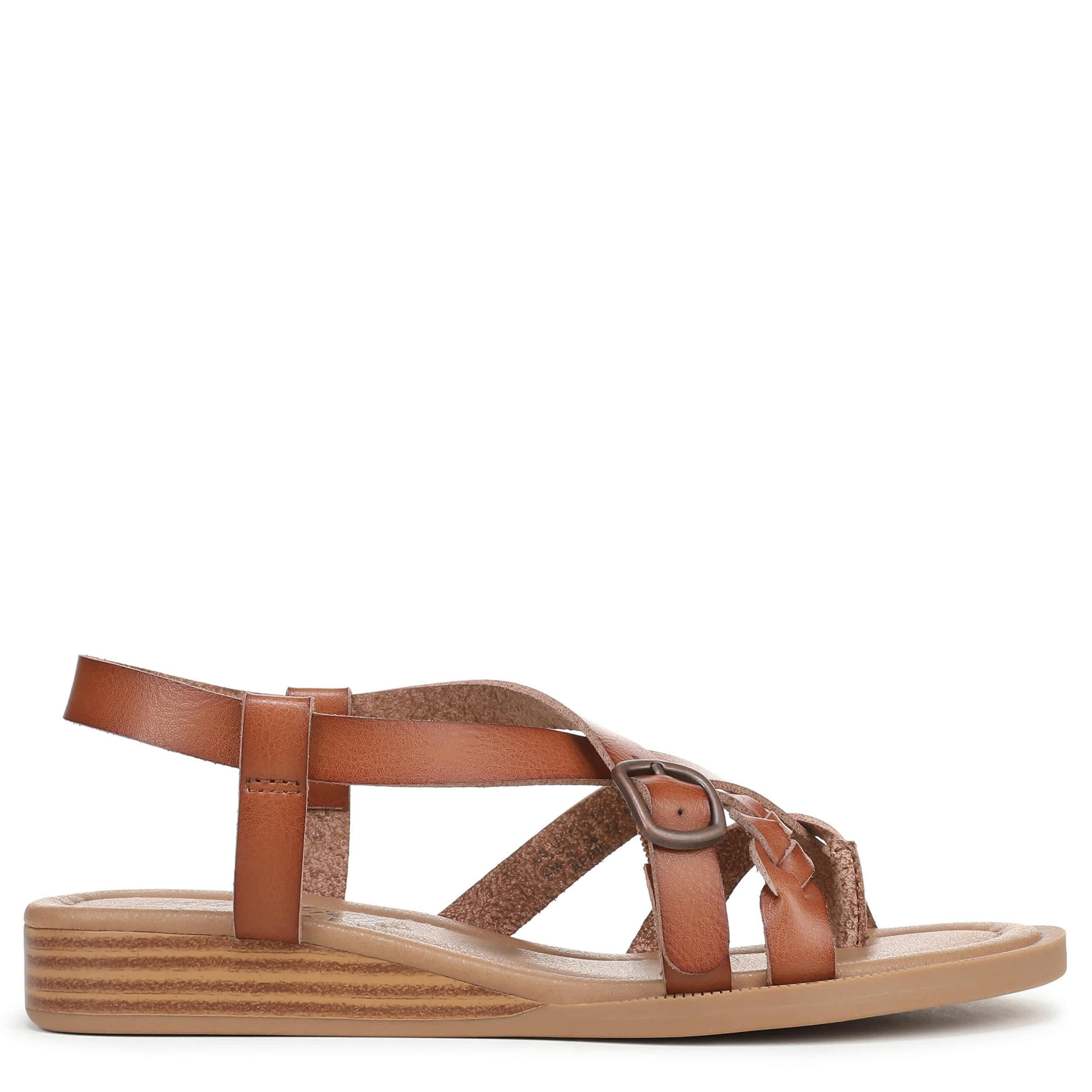 BLOWFISH MALIBU-WOMENS APRIL WEDGE SANDAL-TAN & 