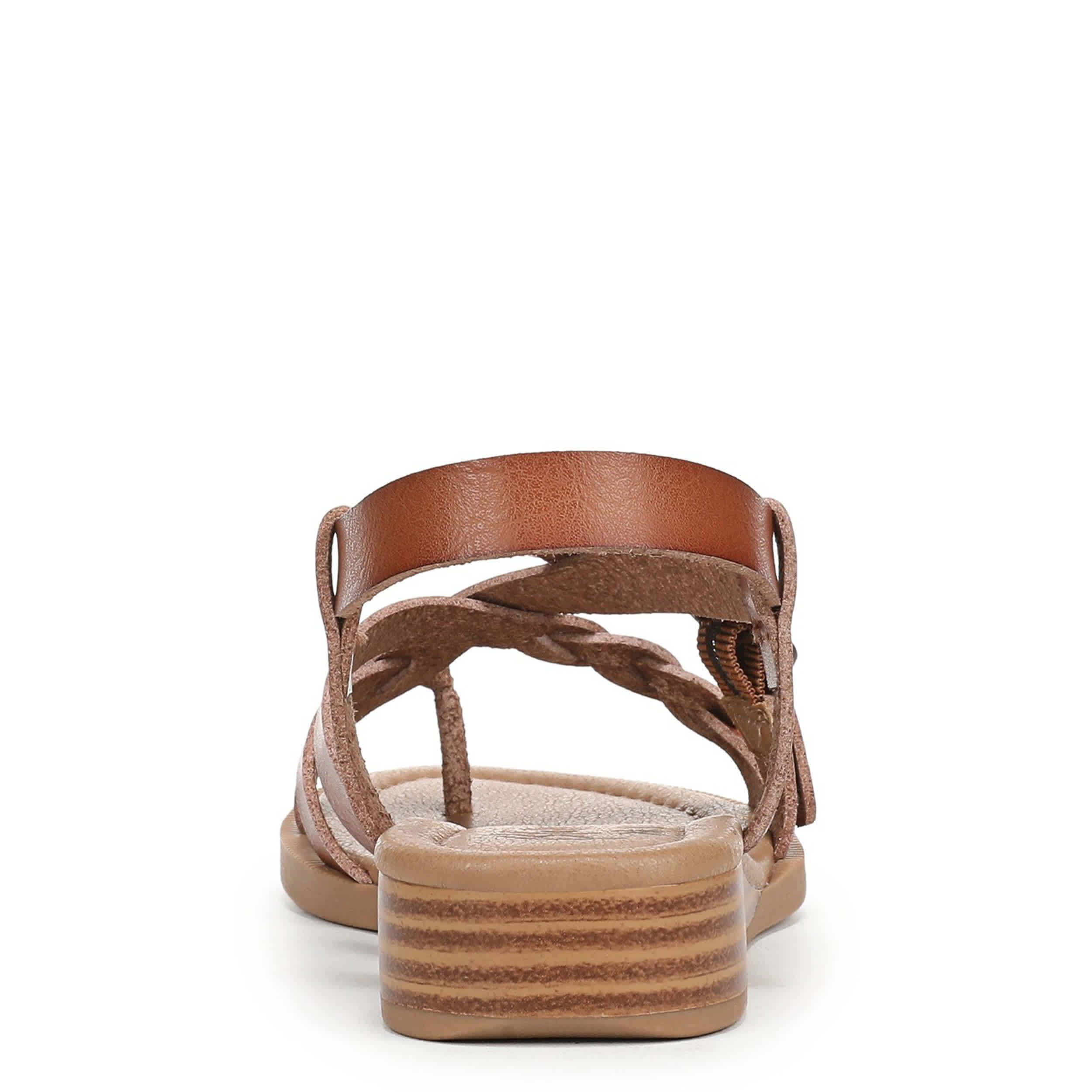 BLOWFISH MALIBU-WOMENS APRIL WEDGE SANDAL-TAN & 