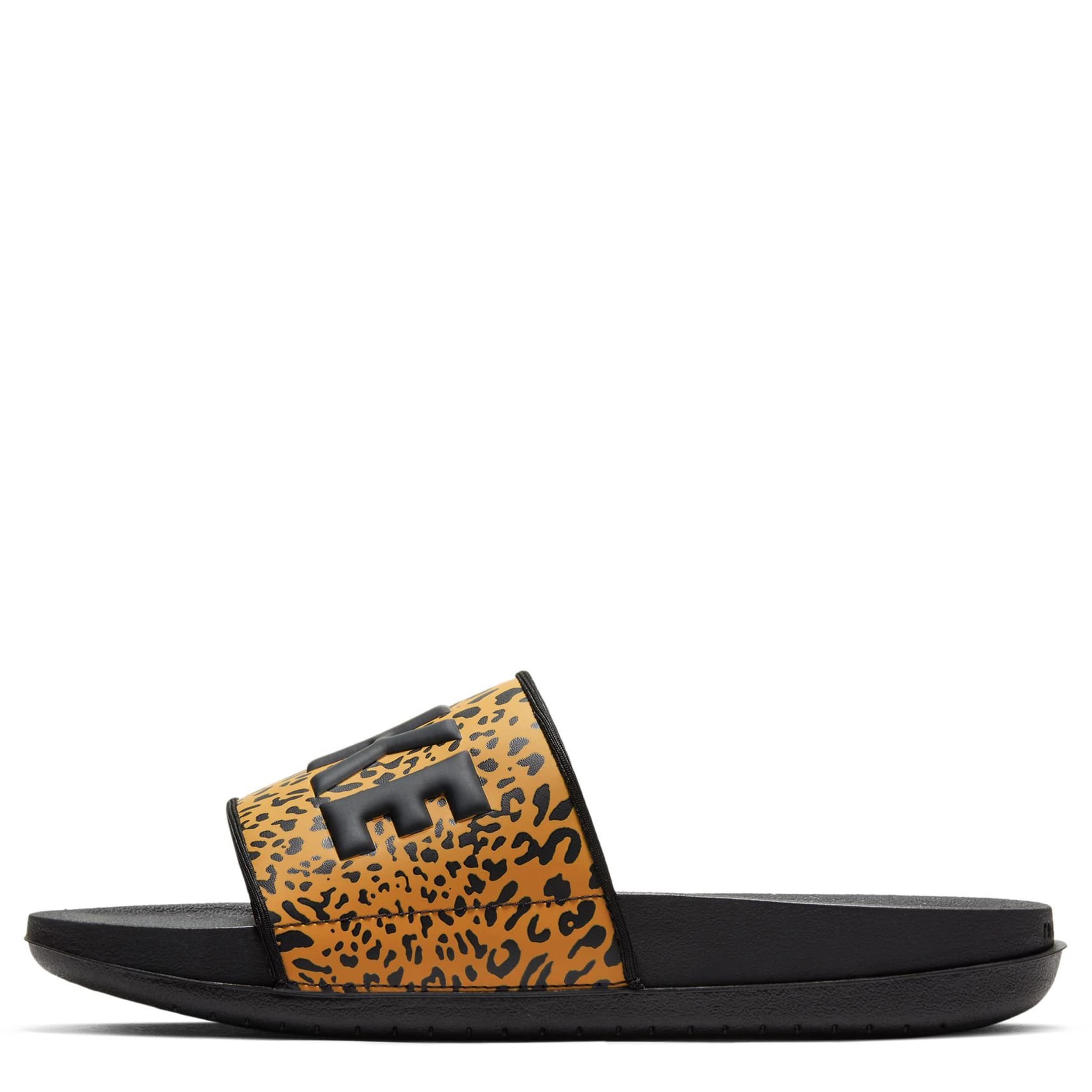 NIKE-WOMENS OFF COURT SLIDE SANDAL-LEOPARD & 