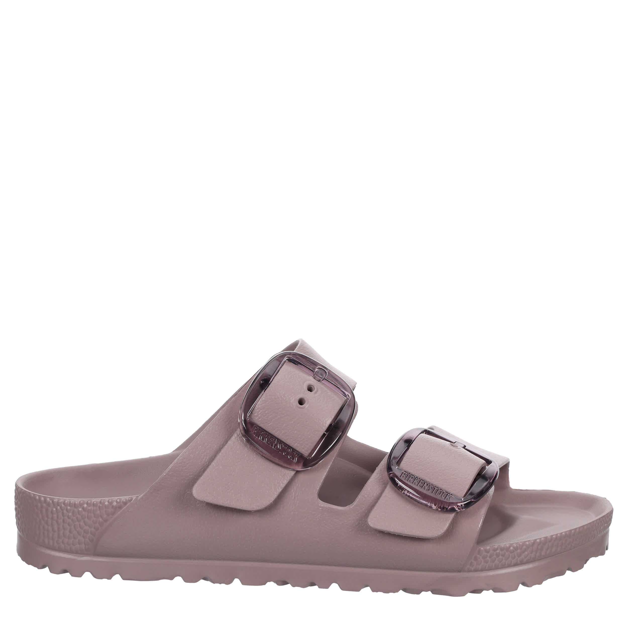 BIRKENSTOCK-WOMENS ARIZONA ESSENTIALS BIG BUCKLE SLIDE SANDAL-PURPLE & 