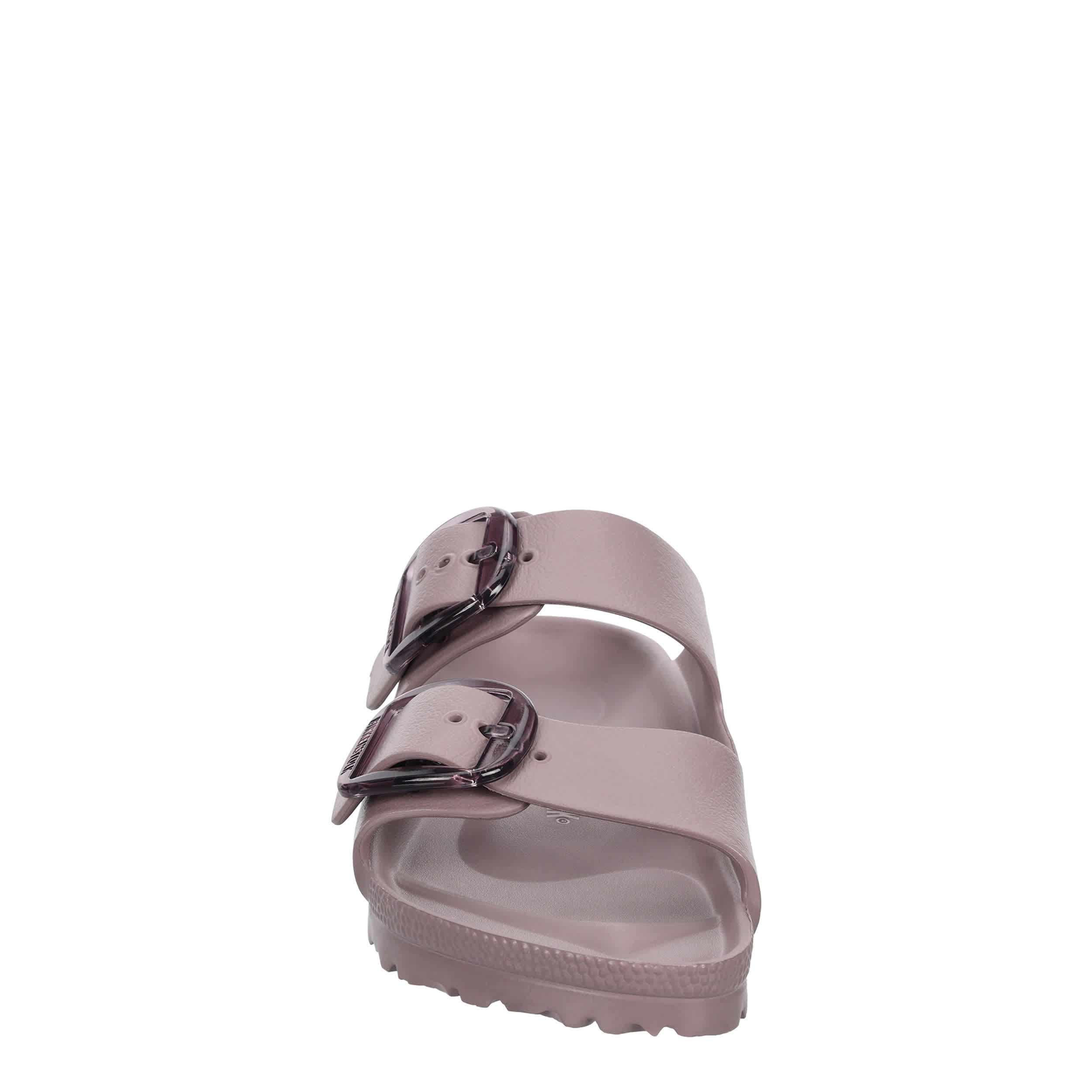 BIRKENSTOCK-WOMENS ARIZONA ESSENTIALS BIG BUCKLE SLIDE SANDAL-PURPLE & 
