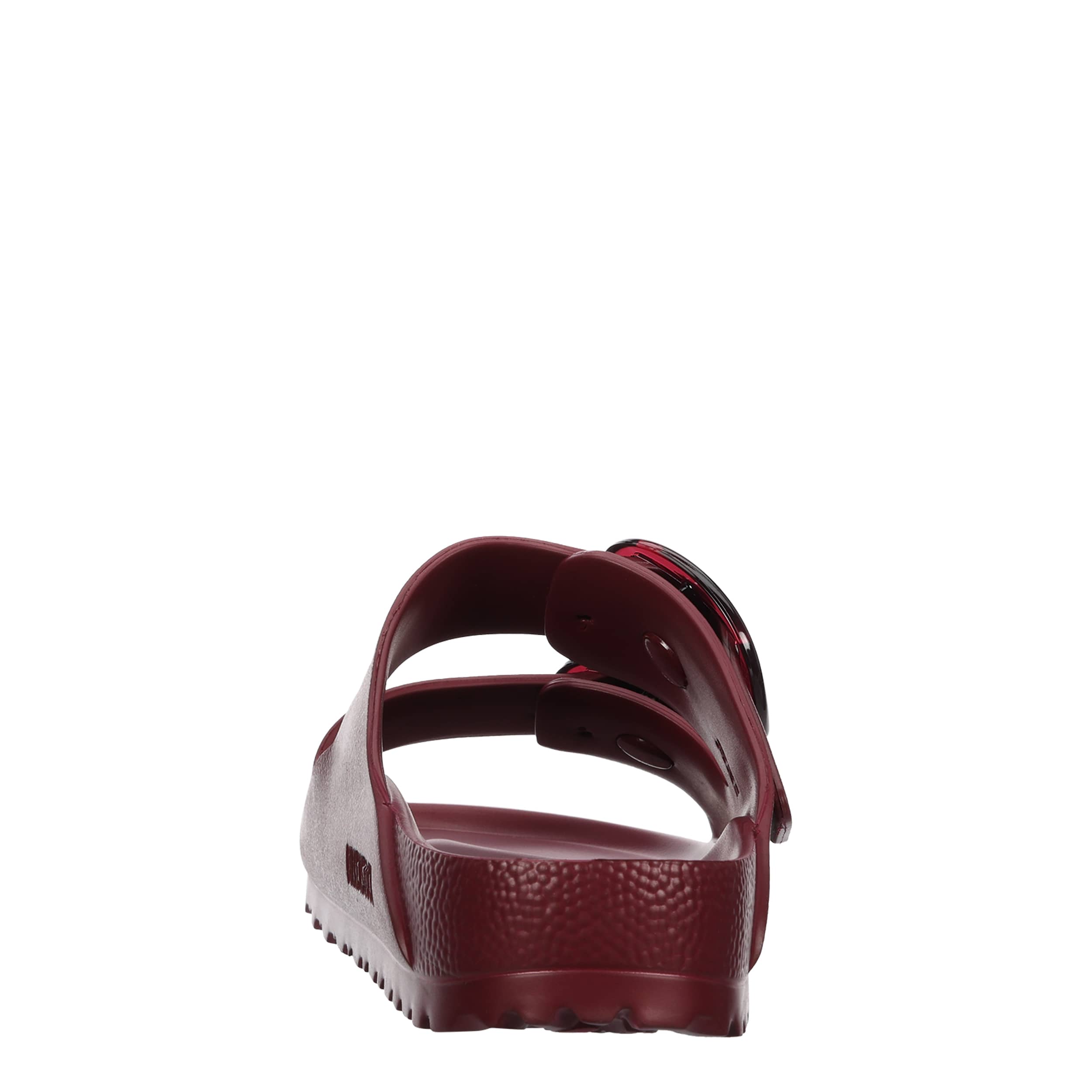 BIRKENSTOCK-WOMENS ARIZONA ESSENTIALS BIG BUCKLE SLIDE SANDAL-WINE & 