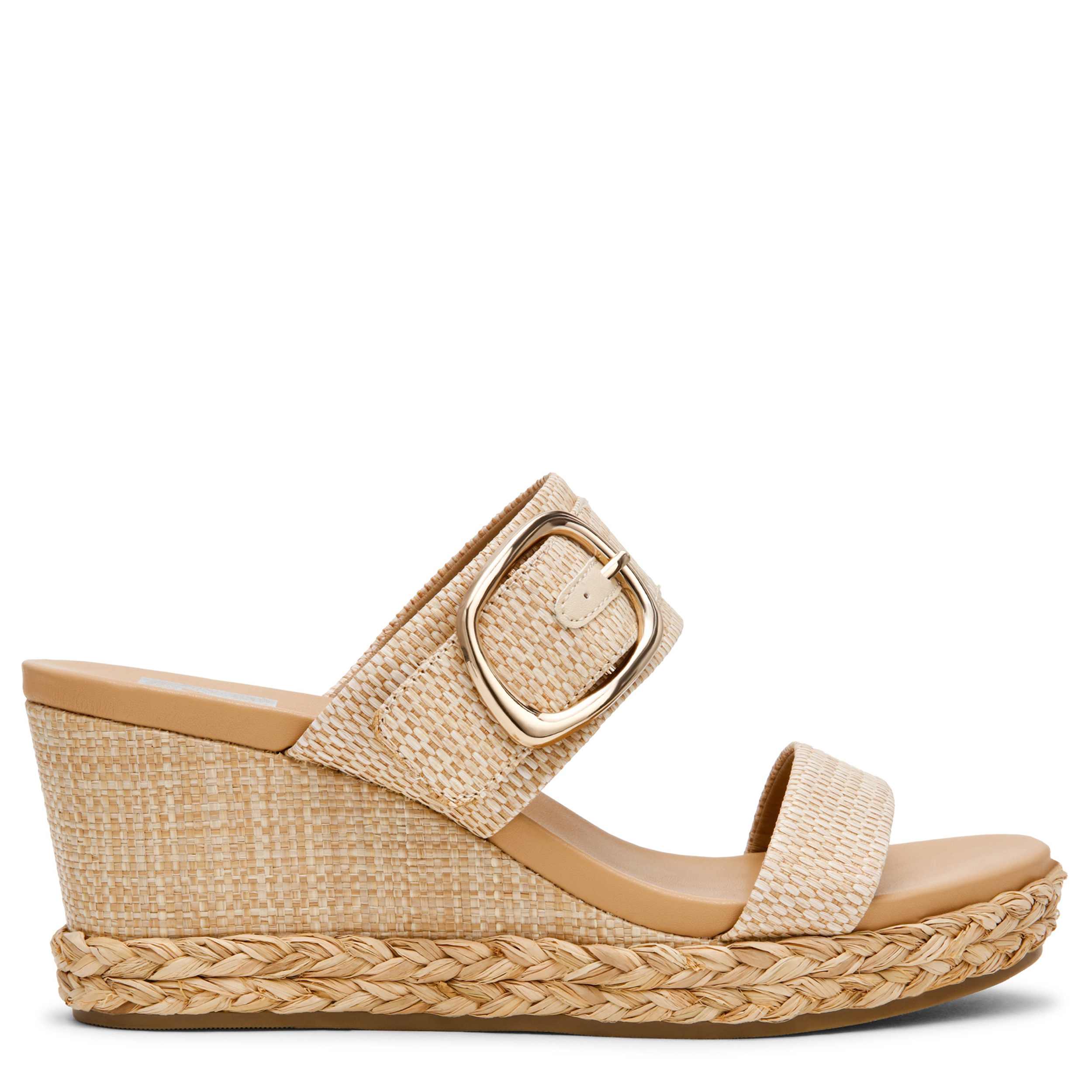 DV BY DOLCE VITA-WOMENS ELARA WEDGE SANDAL-NATURAL & 
