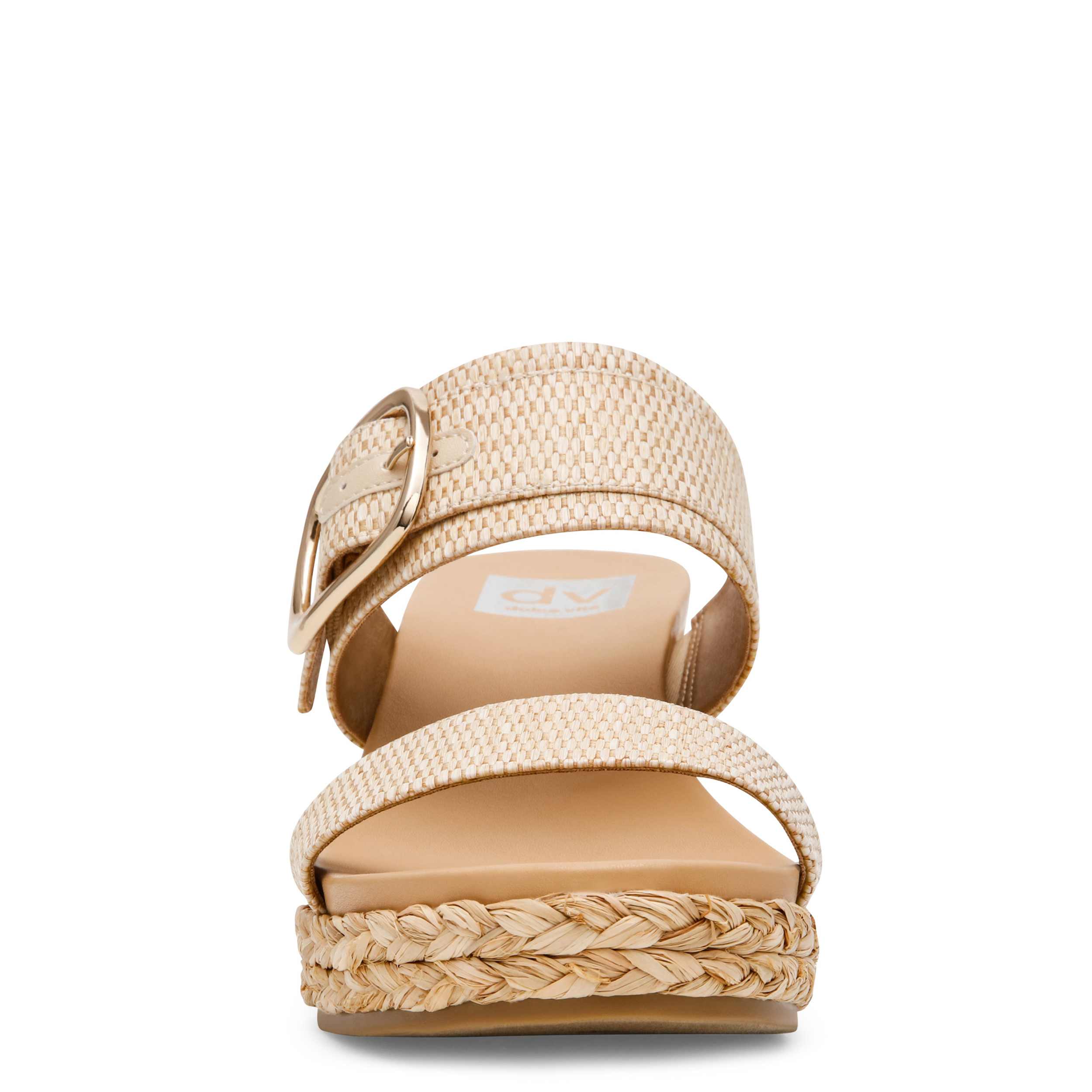 DV BY DOLCE VITA-WOMENS ELARA WEDGE SANDAL-NATURAL & 