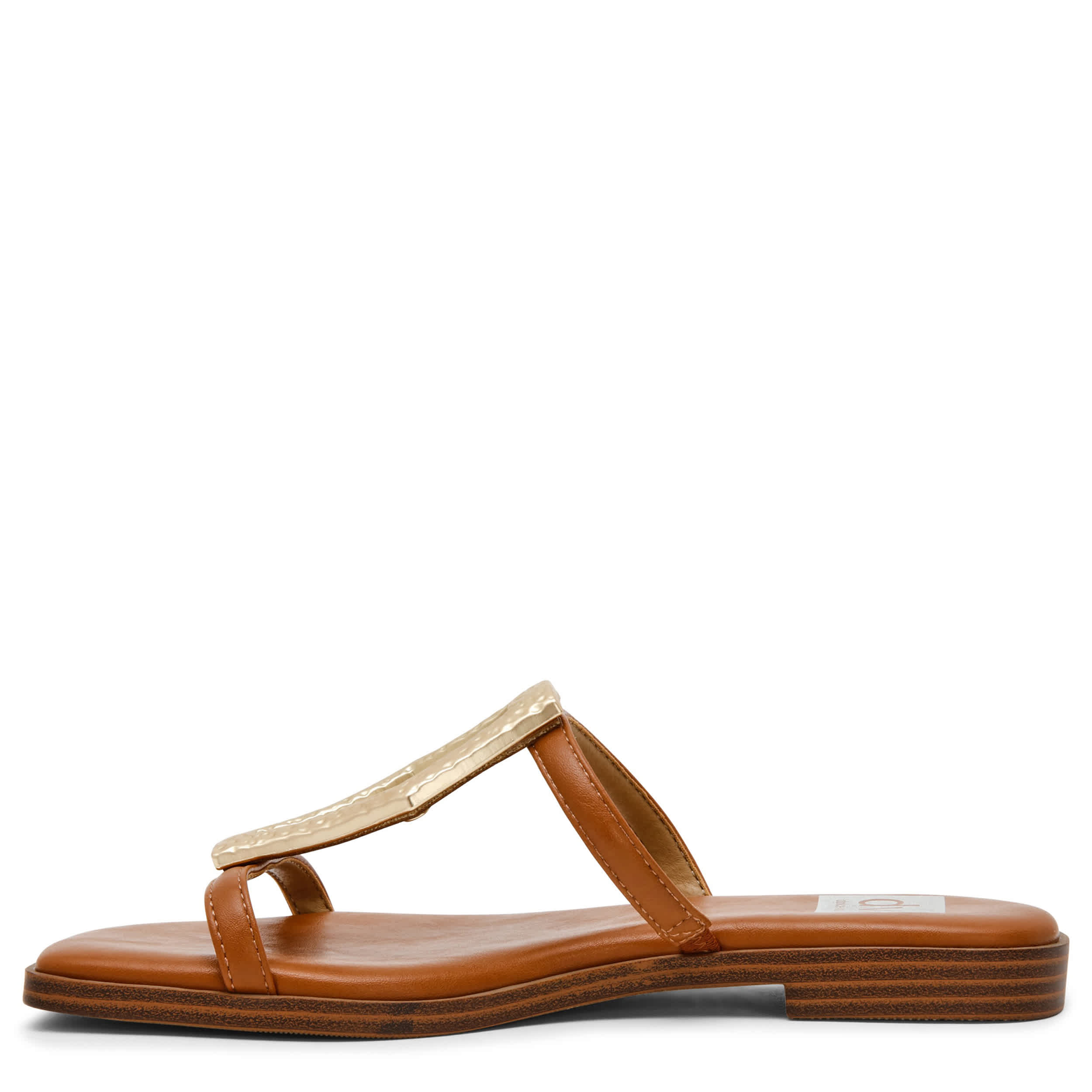 DV BY DOLCE VITA-WOMENS MADDA SLIDE SANDAL-BROWN & 