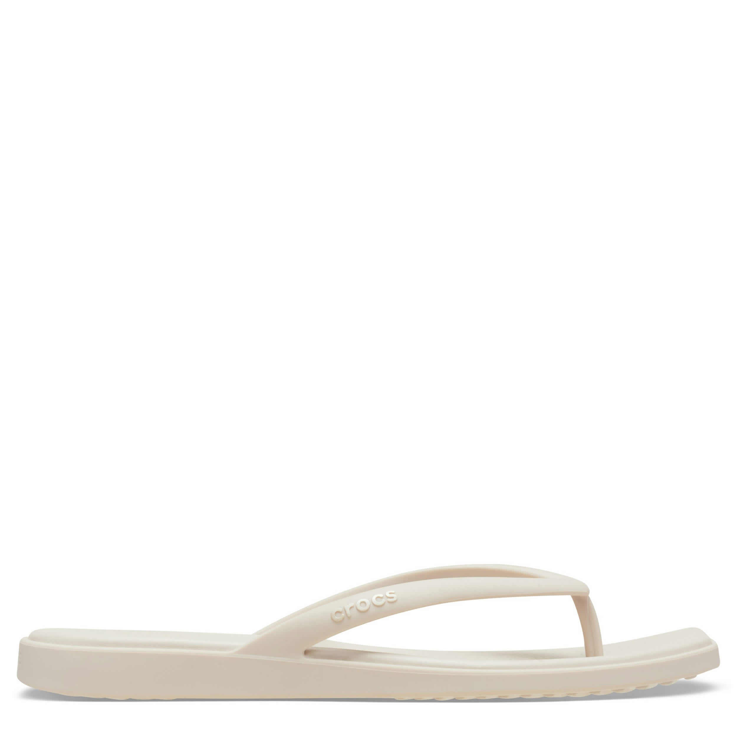 CROCS-WOMENS MIAMI FLIP SANDAL-STONE & 