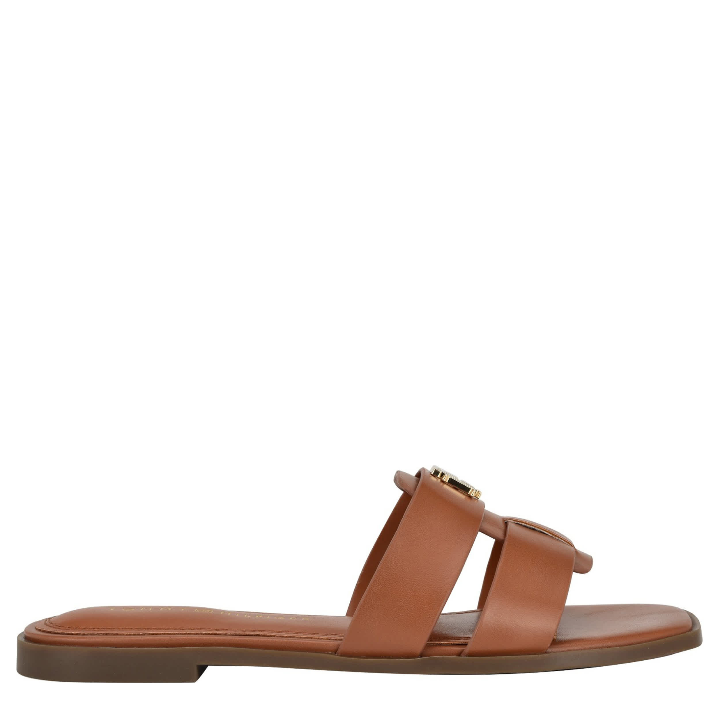 TOMMY HILFIGER-WOMENS PIXEE SLIDE SANDAL-TAN & 