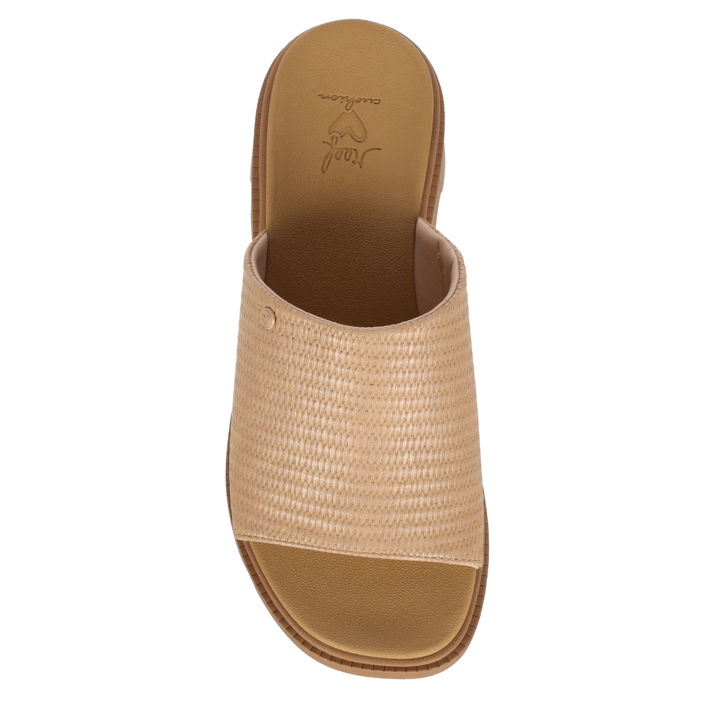 REEF-WOMENS HORIZON HI LUXE MULE SANDAL-TAN & 