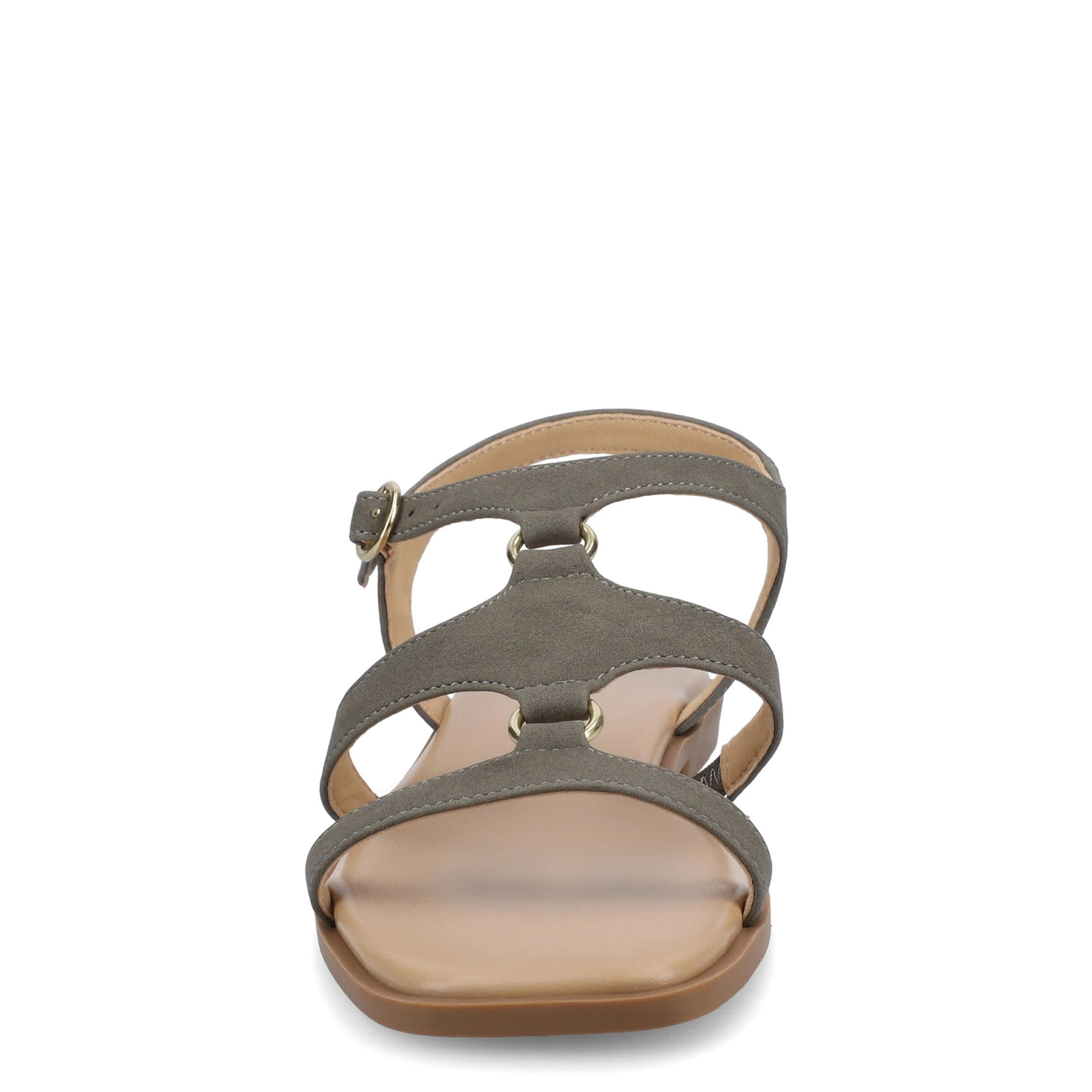 JOURNEE COLLECTION-WOMENS BRILEY SANDALS-GREY & 