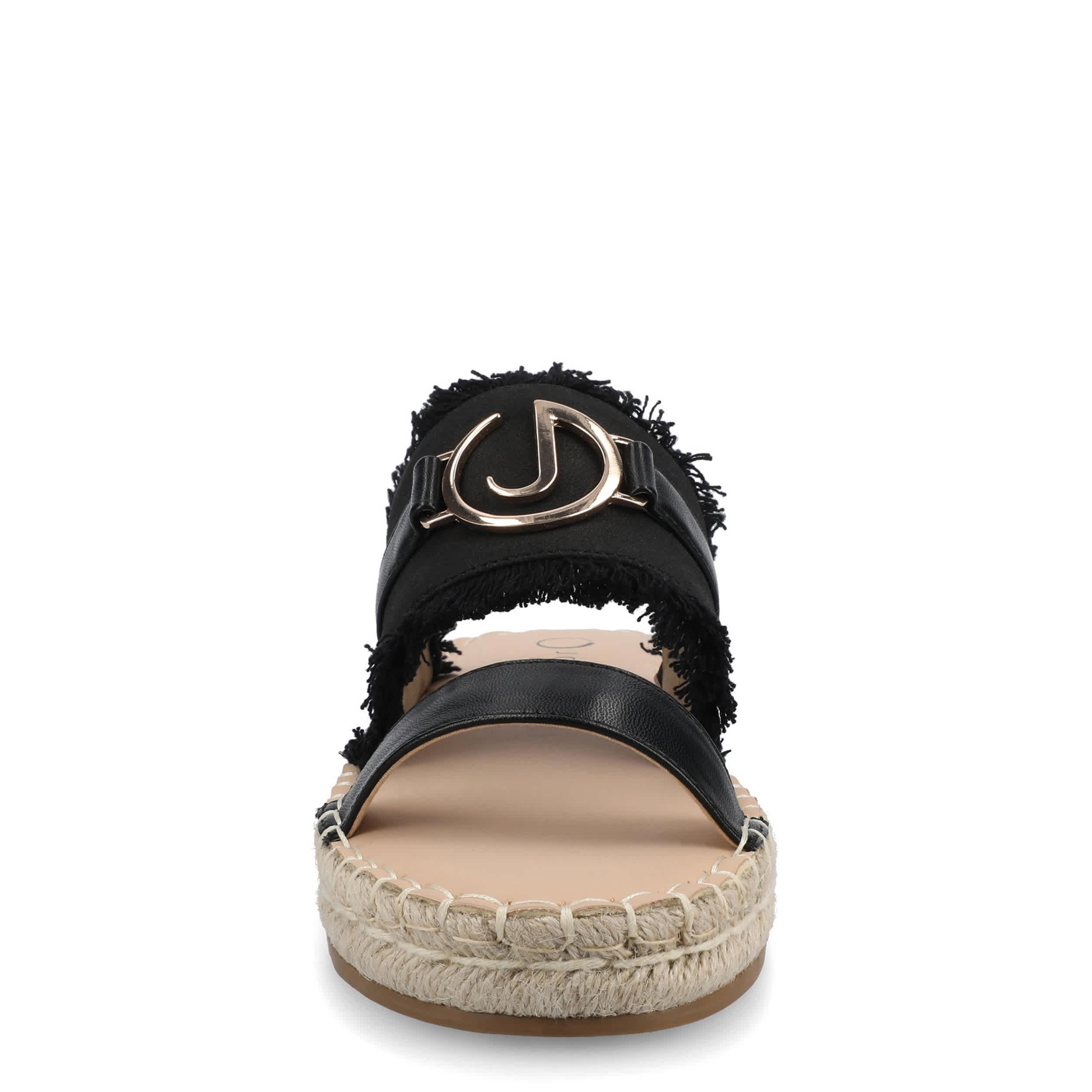 JOURNEE COLLECTION-WOMENS KEELEE SANDALS-BLACK & 