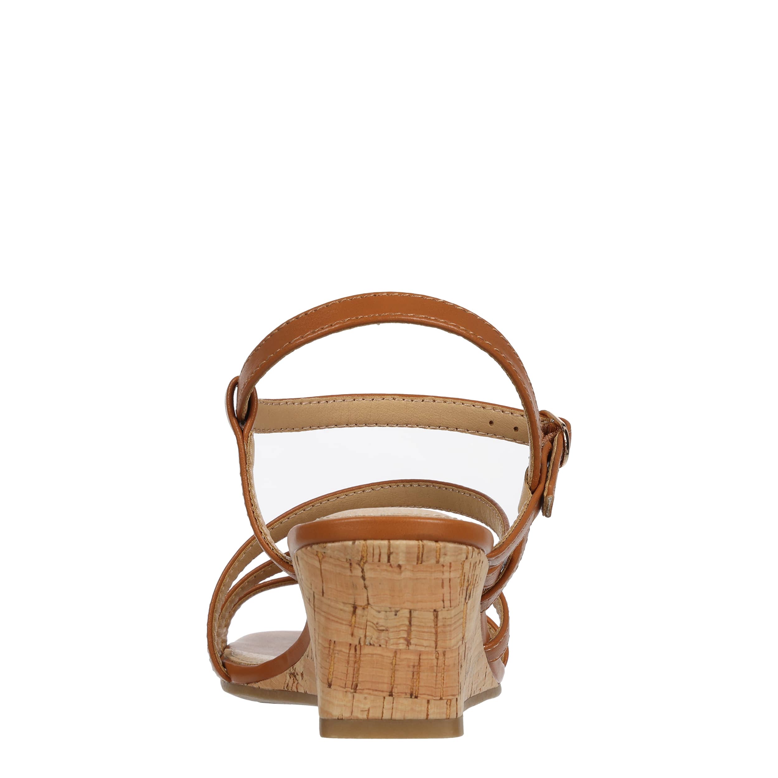 LAUREN BLAKWELL-WOMENS VIANNA WEDGE SANDAL-COGNAC & 