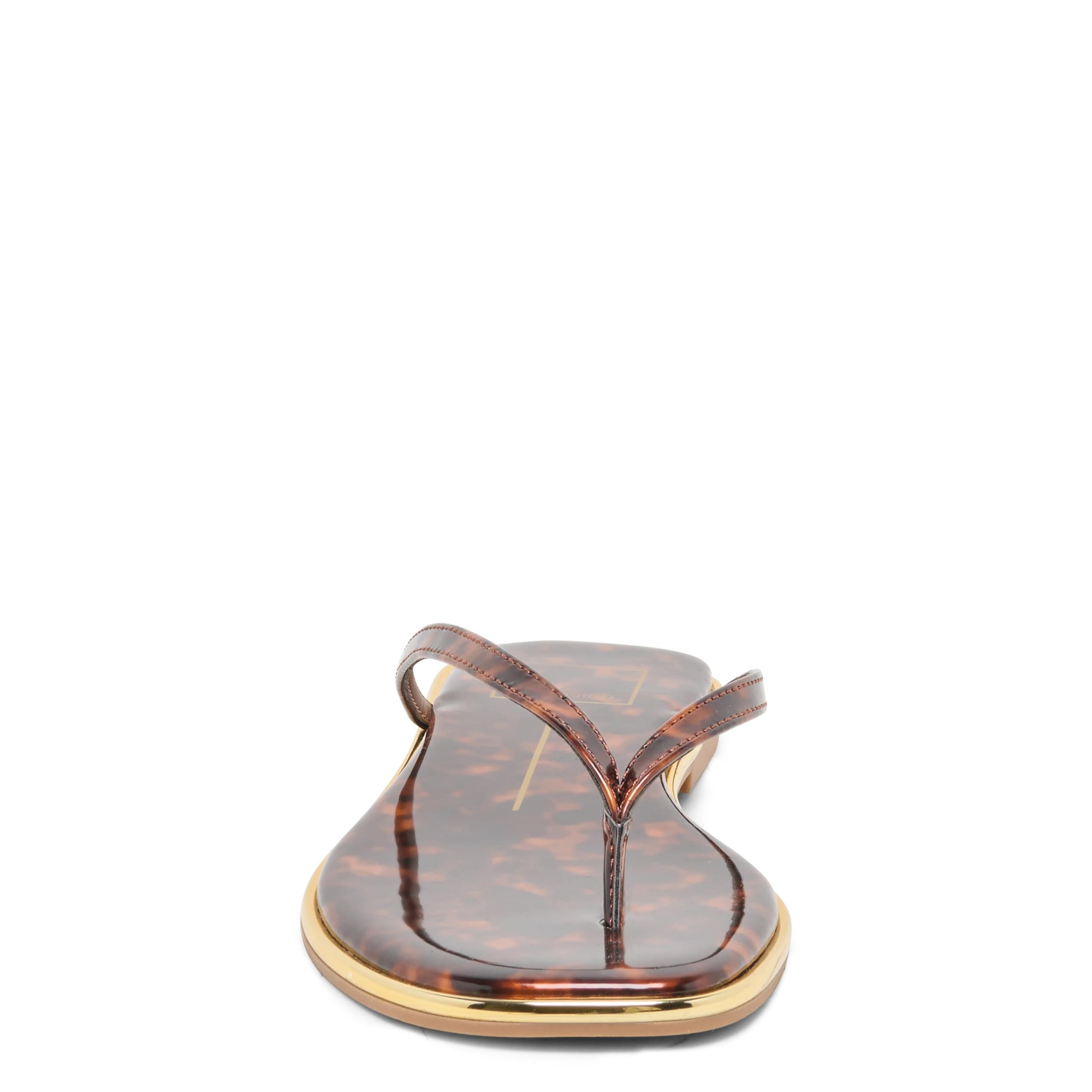 DOLCE VITA-WOMENS FELIPA FLIP FLOP SANDAL-BROWN & MULTICOLOR
