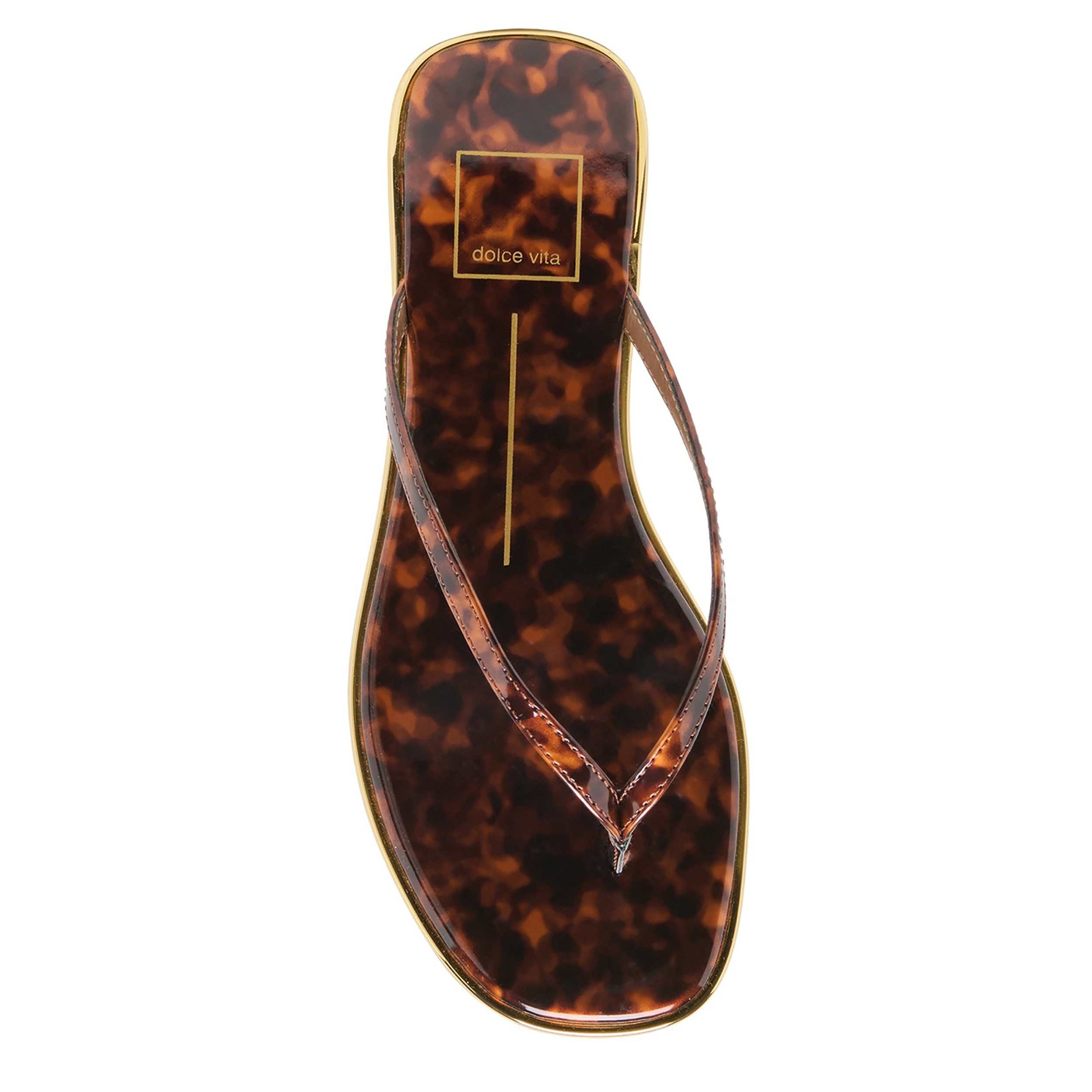 DOLCE VITA-WOMENS FELIPA FLIP FLOP SANDAL-BROWN & MULTICOLOR