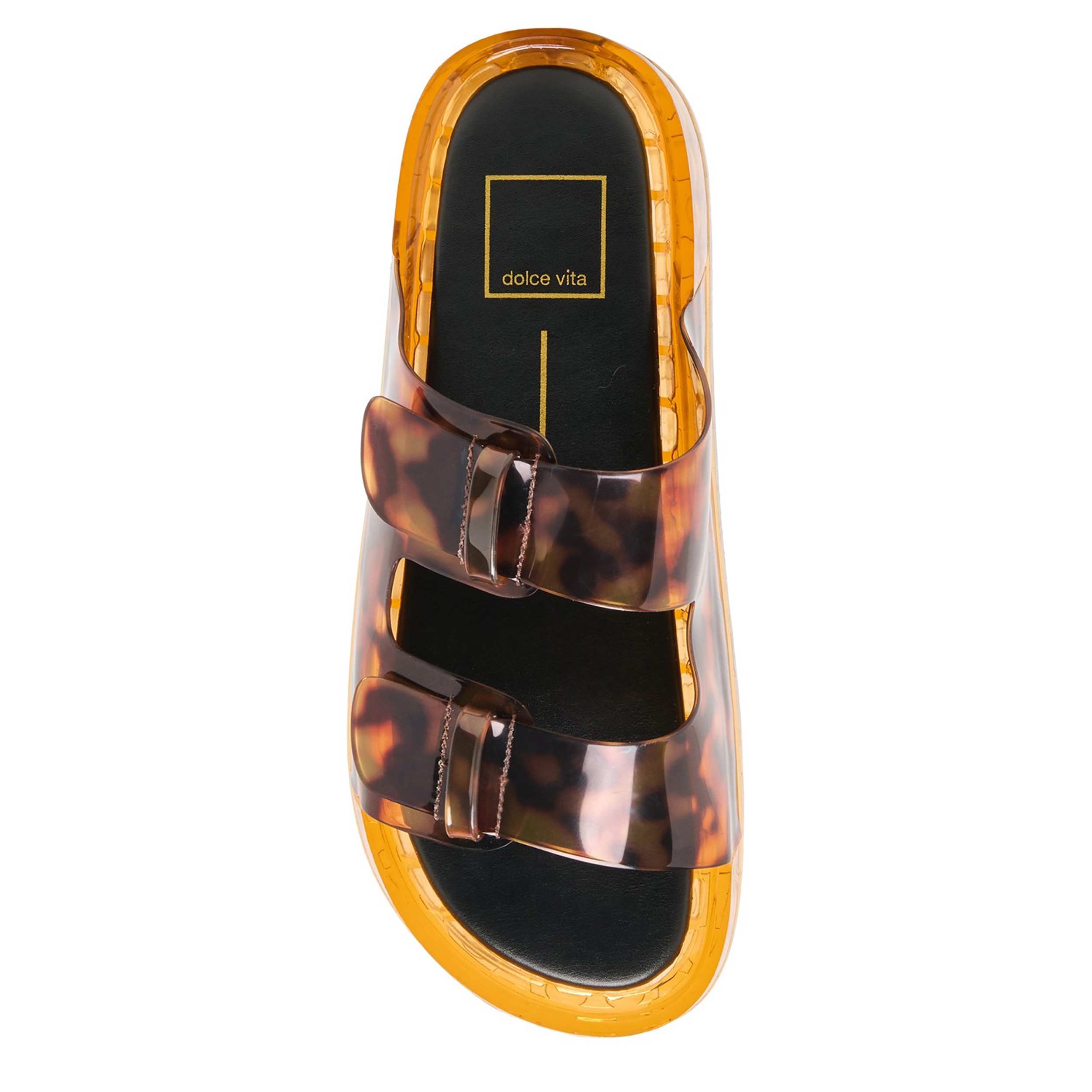 DOLCE VITA-WOMENS JOANIE FOOTBED SANDAL-BROWN & MULTICOLOR