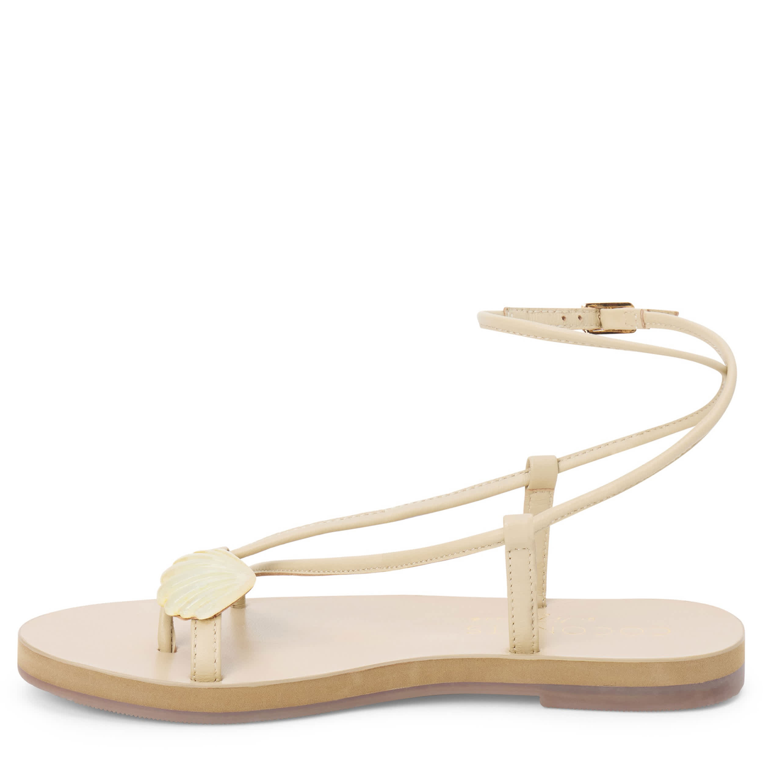 COCONUTS-WOMENS CASSIAN ANKLE WRAP SANDAL-NATURAL & 