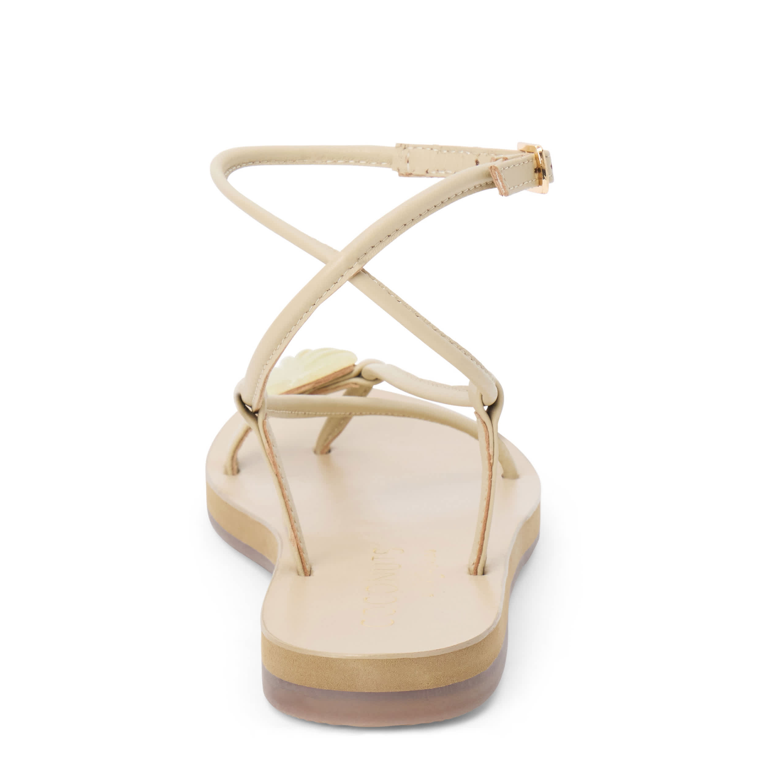 COCONUTS-WOMENS CASSIAN ANKLE WRAP SANDAL-NATURAL & 
