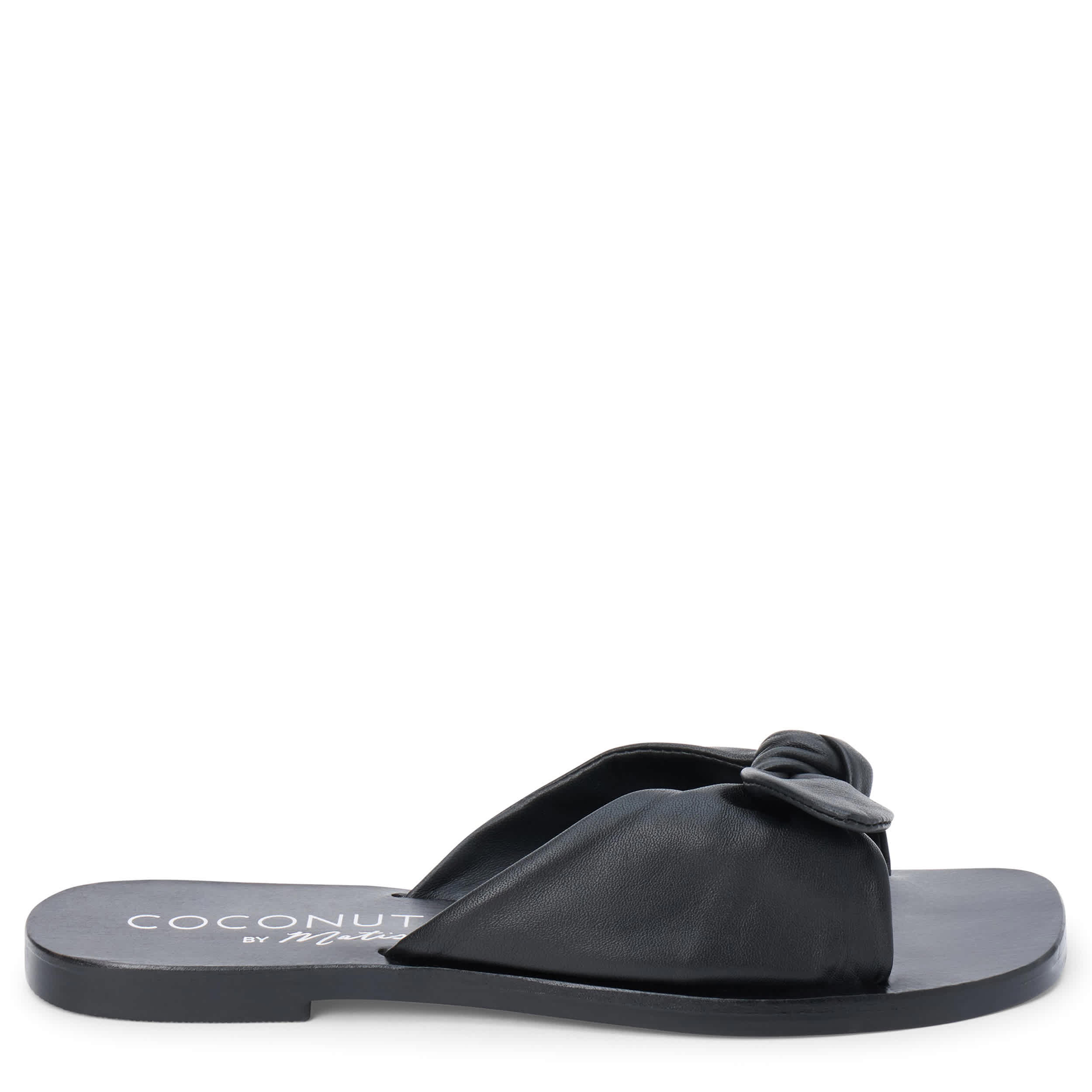COCONUTS-WOMENS MACKENZIE SLIDE SANDAL-BLACK & 