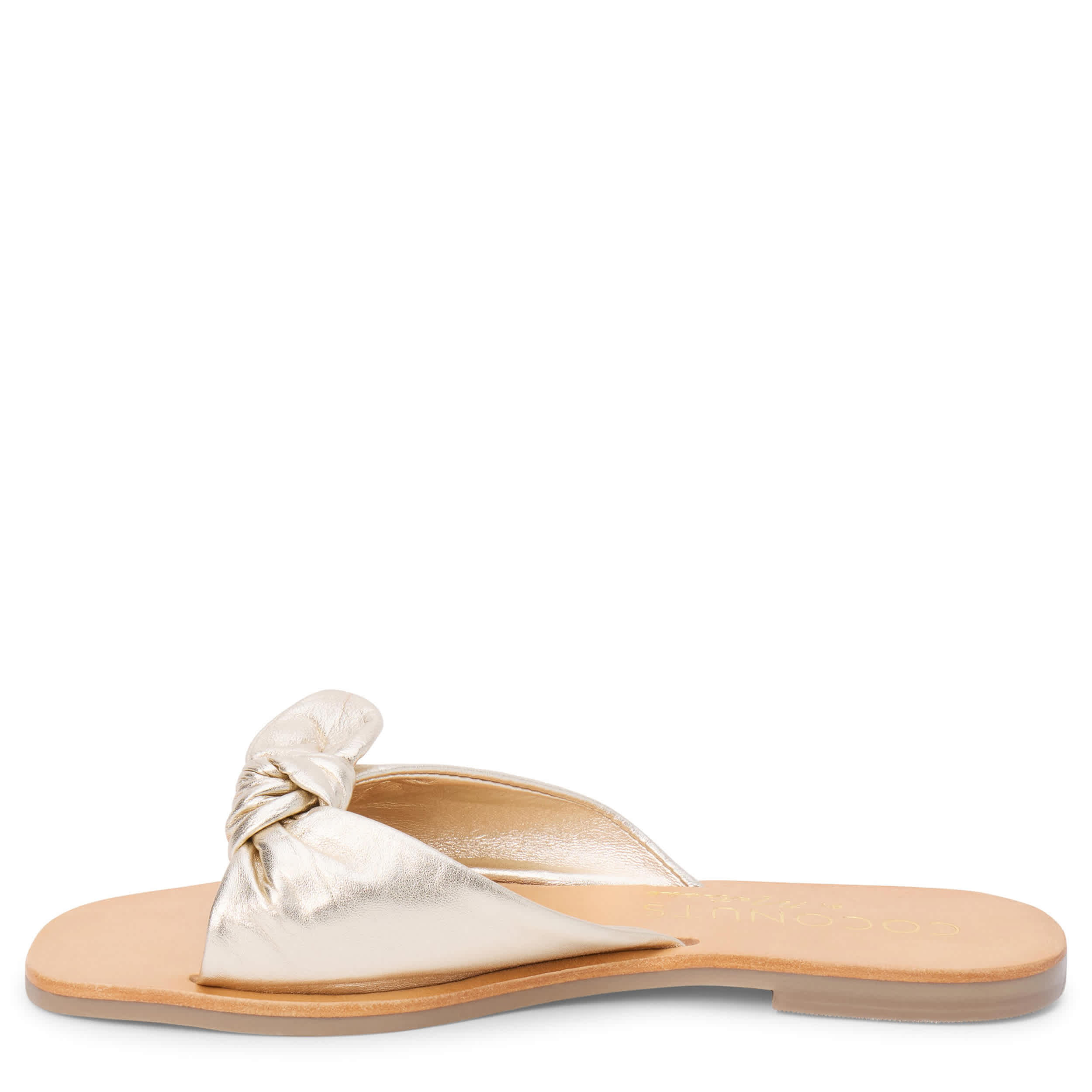 COCONUTS-WOMENS MACKENZIE SLIDE SANDAL-GOLD & 