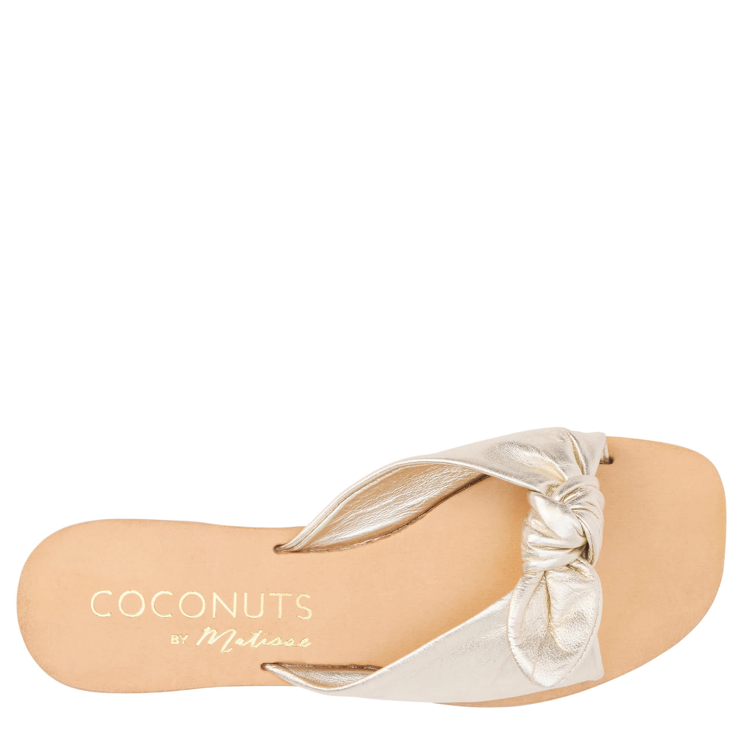 COCONUTS-WOMENS MACKENZIE SLIDE SANDAL-GOLD & 