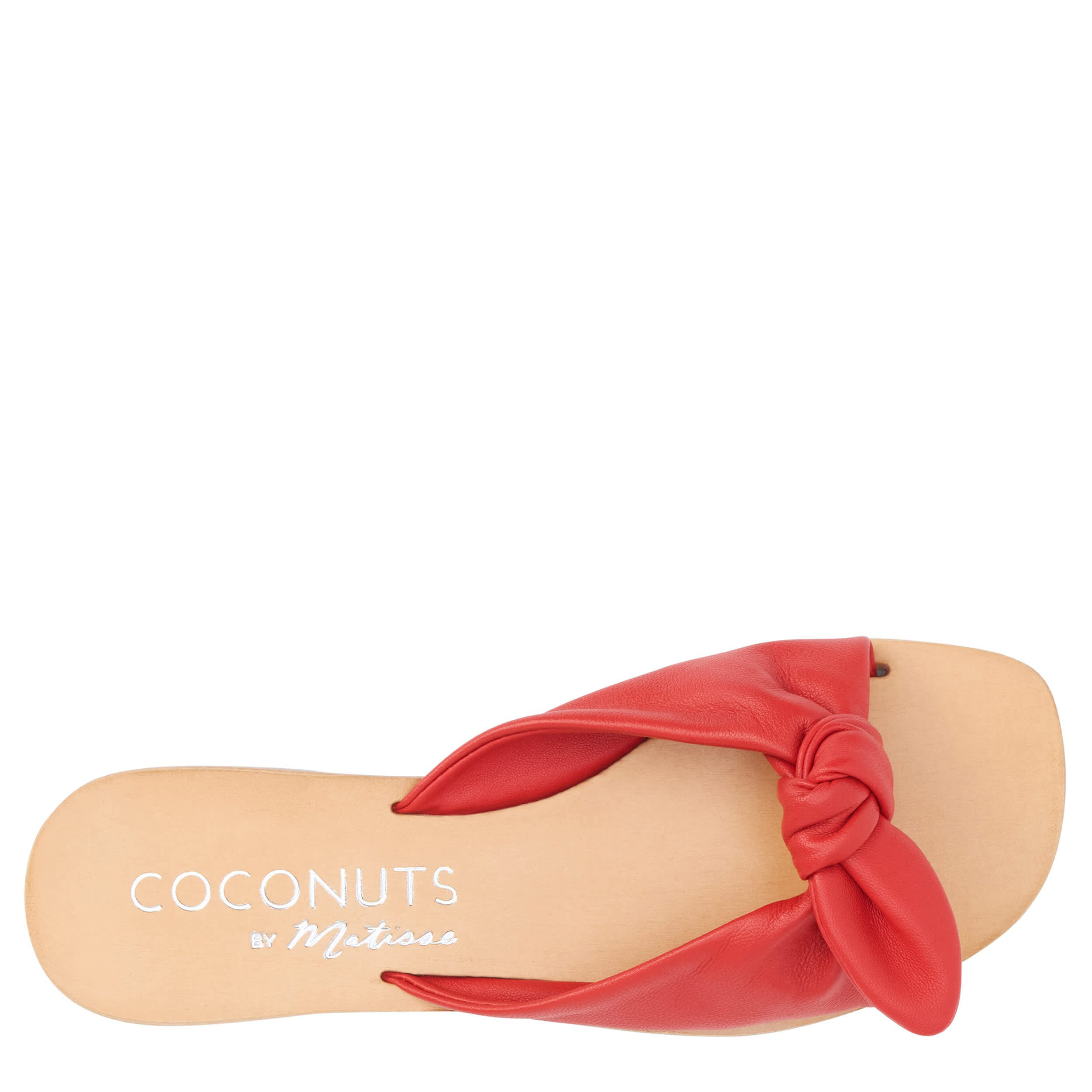 COCONUTS-WOMENS MACKENZIE SLIDE SANDAL-RED & 