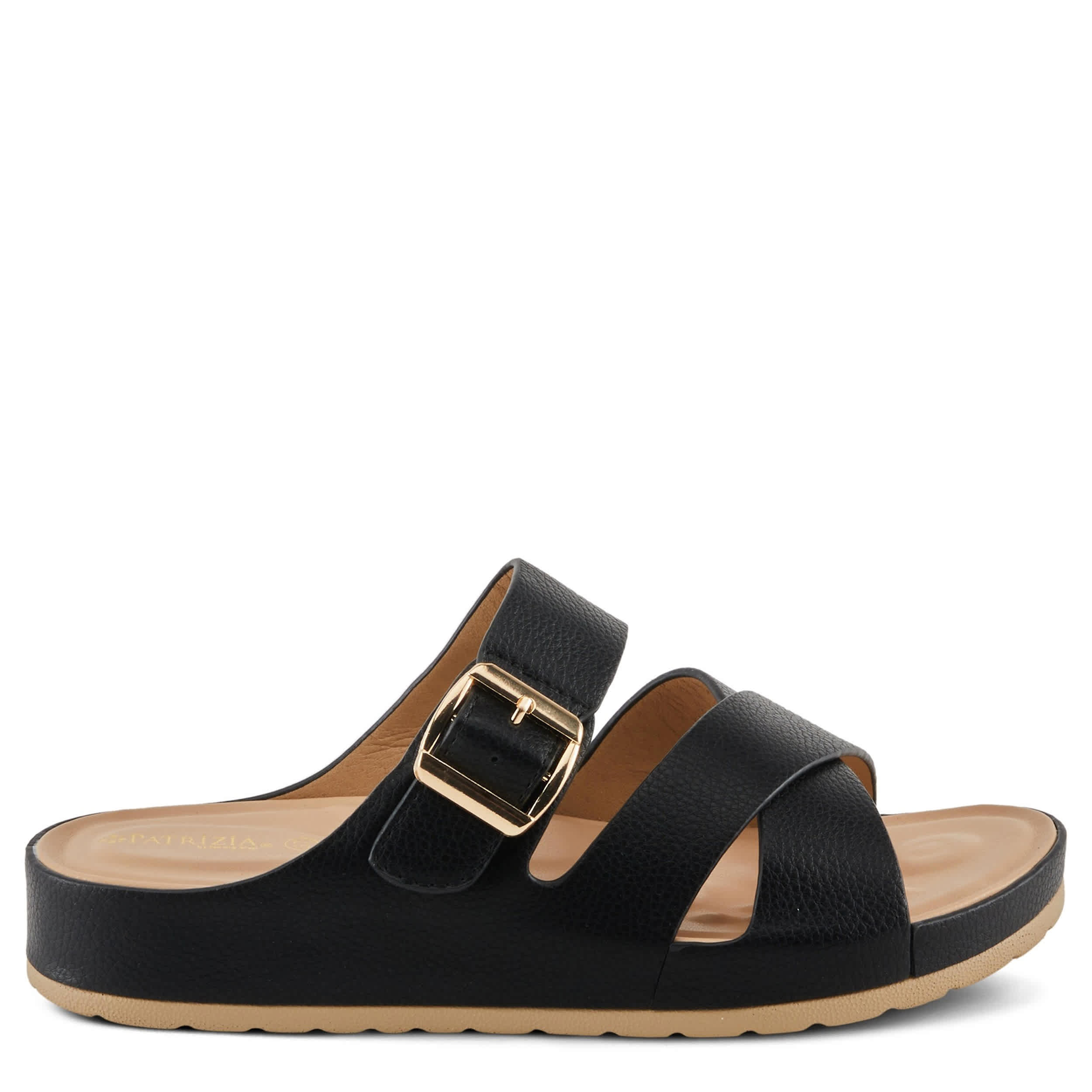 PATRIZIA-WOMENS ELIZA SLIDE SANDAL-BLACK & 