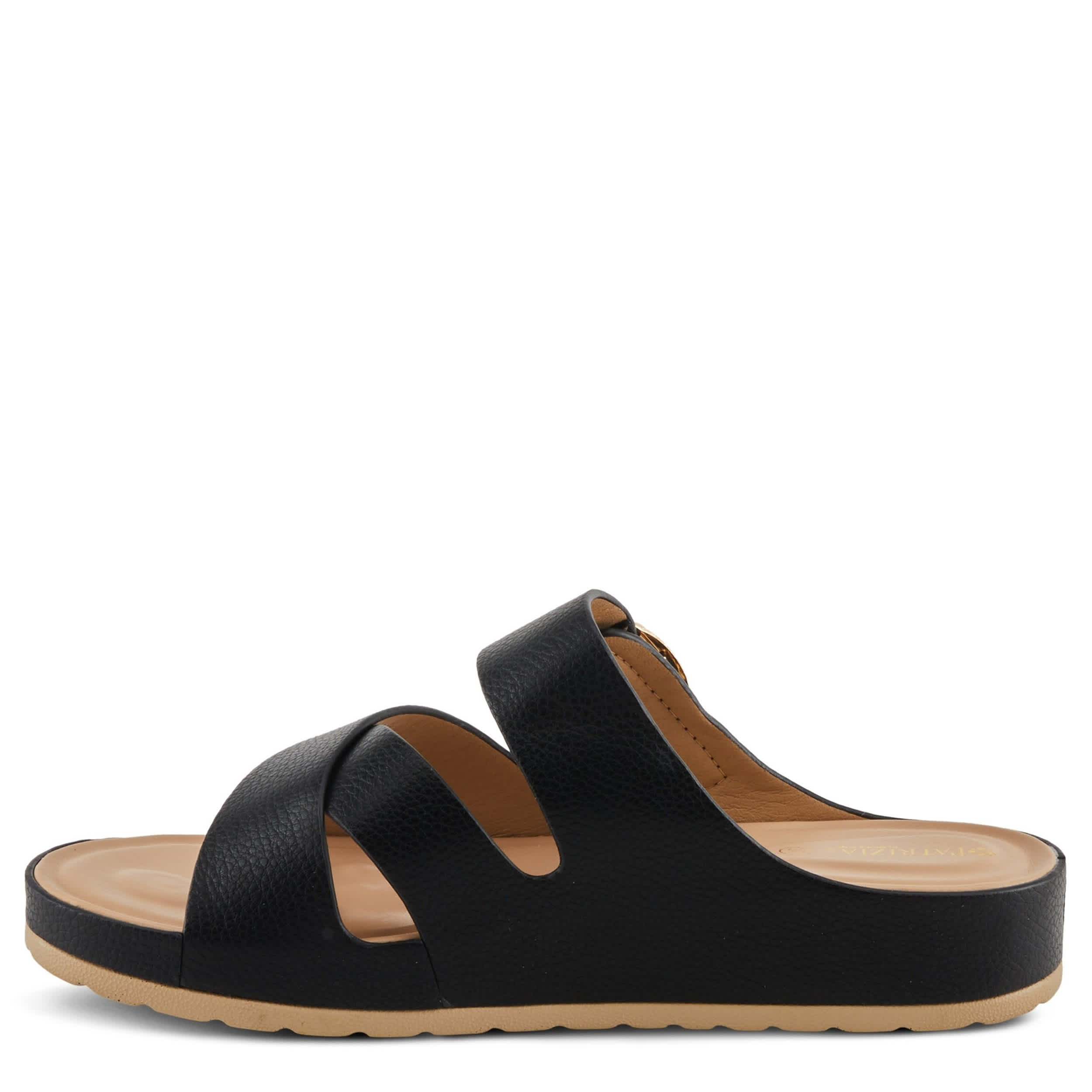 PATRIZIA-WOMENS ELIZA SLIDE SANDAL-BLACK & 