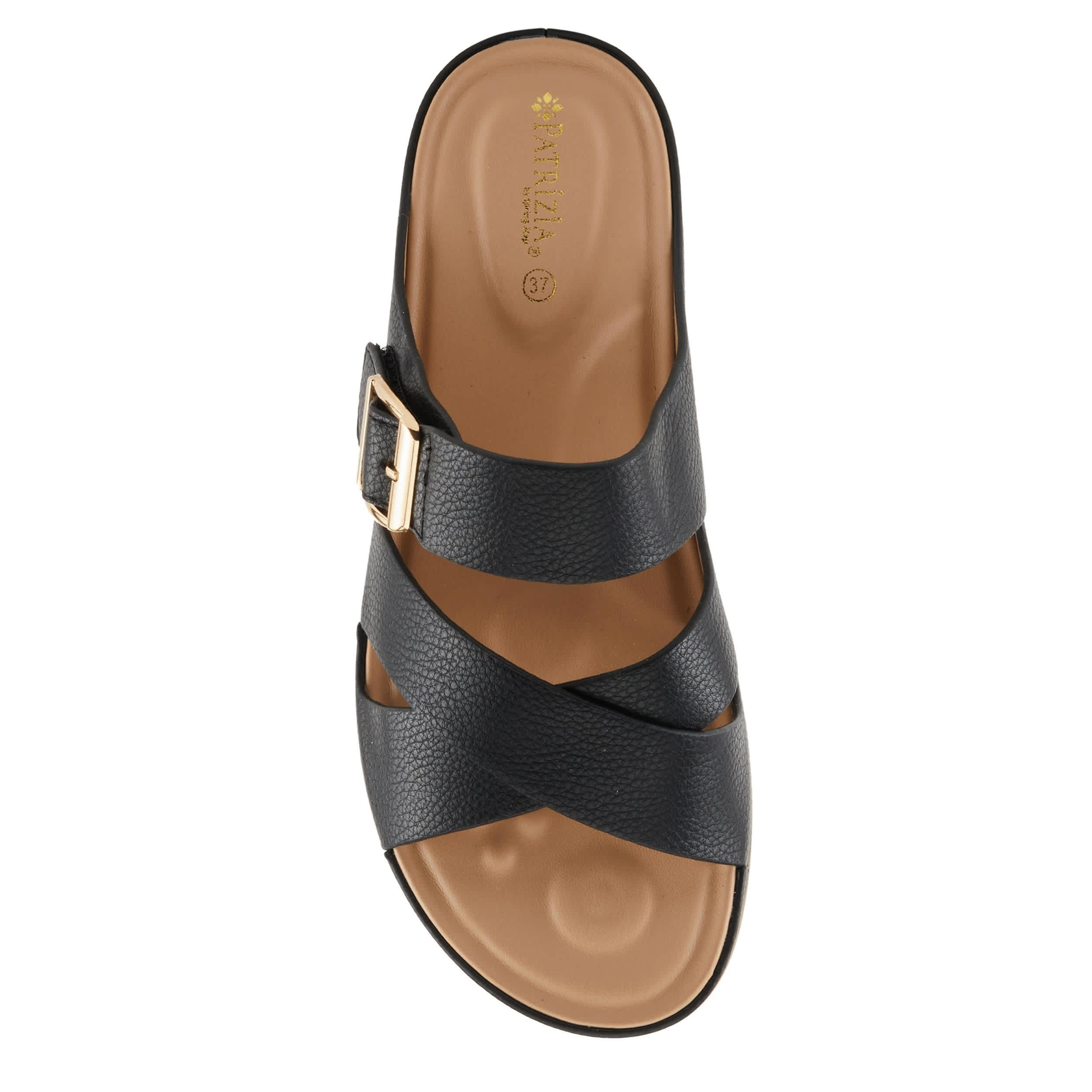 PATRIZIA-WOMENS ELIZA SLIDE SANDAL-BLACK & 